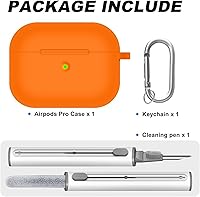 Vista 2 de Funda para AirPods Pro con kit de limpieza, funda de silicona suave para Apple AirPod Pro de 12 generación, accesorios de funda AirPods ProPro 2