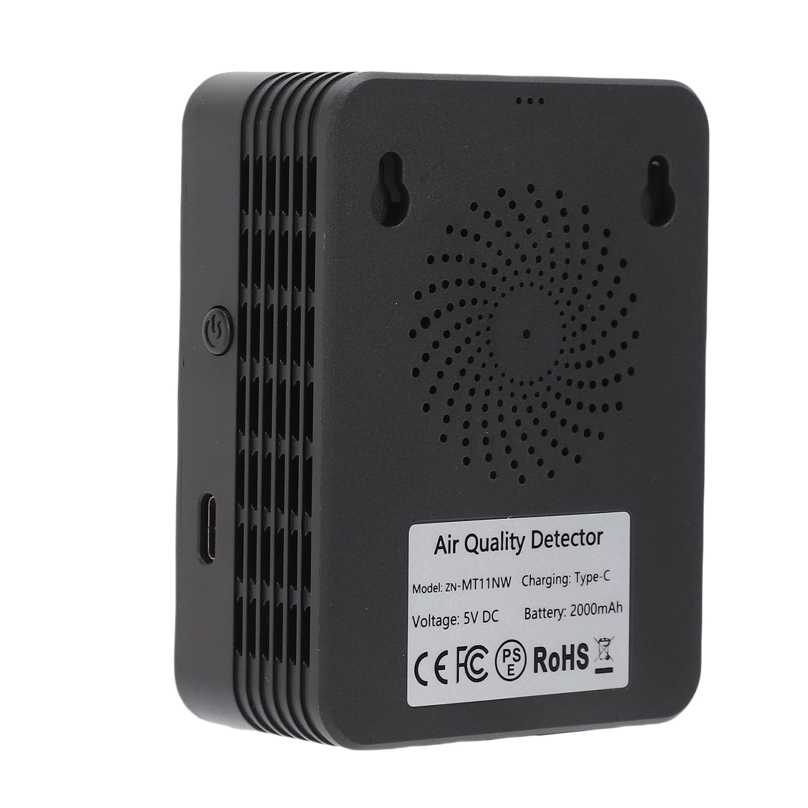 Kavolet Medidor de CO2 Interior WiFi para Monitor Inteligente de Calidad del Aire 5 en 1 con Pantalla LCD, Detector Sensor Infrarrojo para Gimnasio y Invernadero (MT11NW Negro, Sensor infrarrojo WiFi)