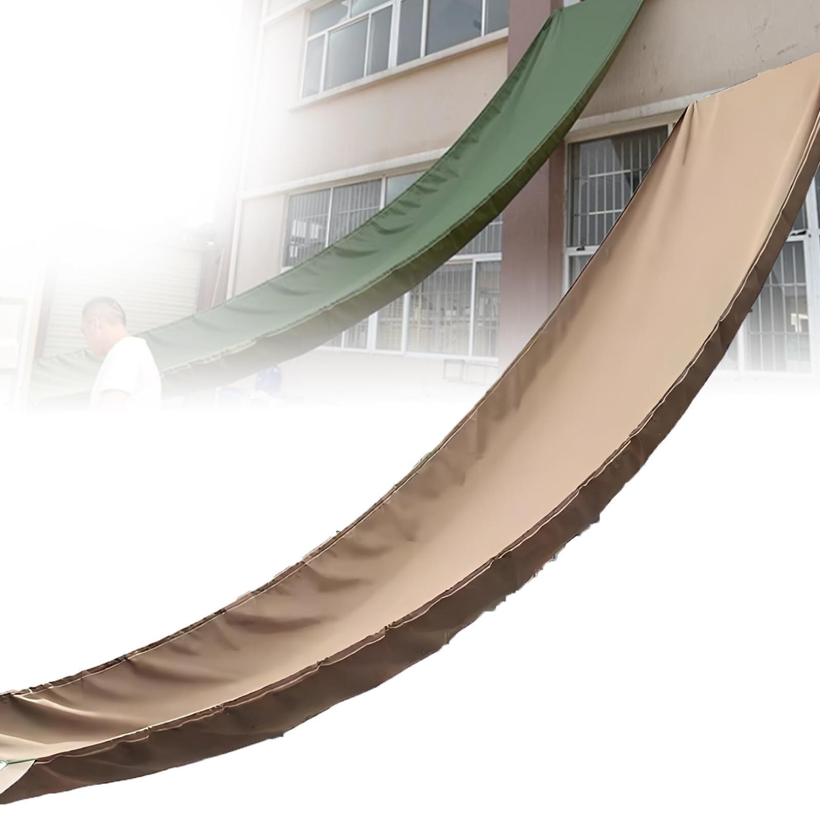 GTHTUHFD Heavy Duty Cargo Handling Slides, Tarpaulin With Grommets, High-Altitude Unloading Conveyor For Warehouse Use,Gold-2x20m
