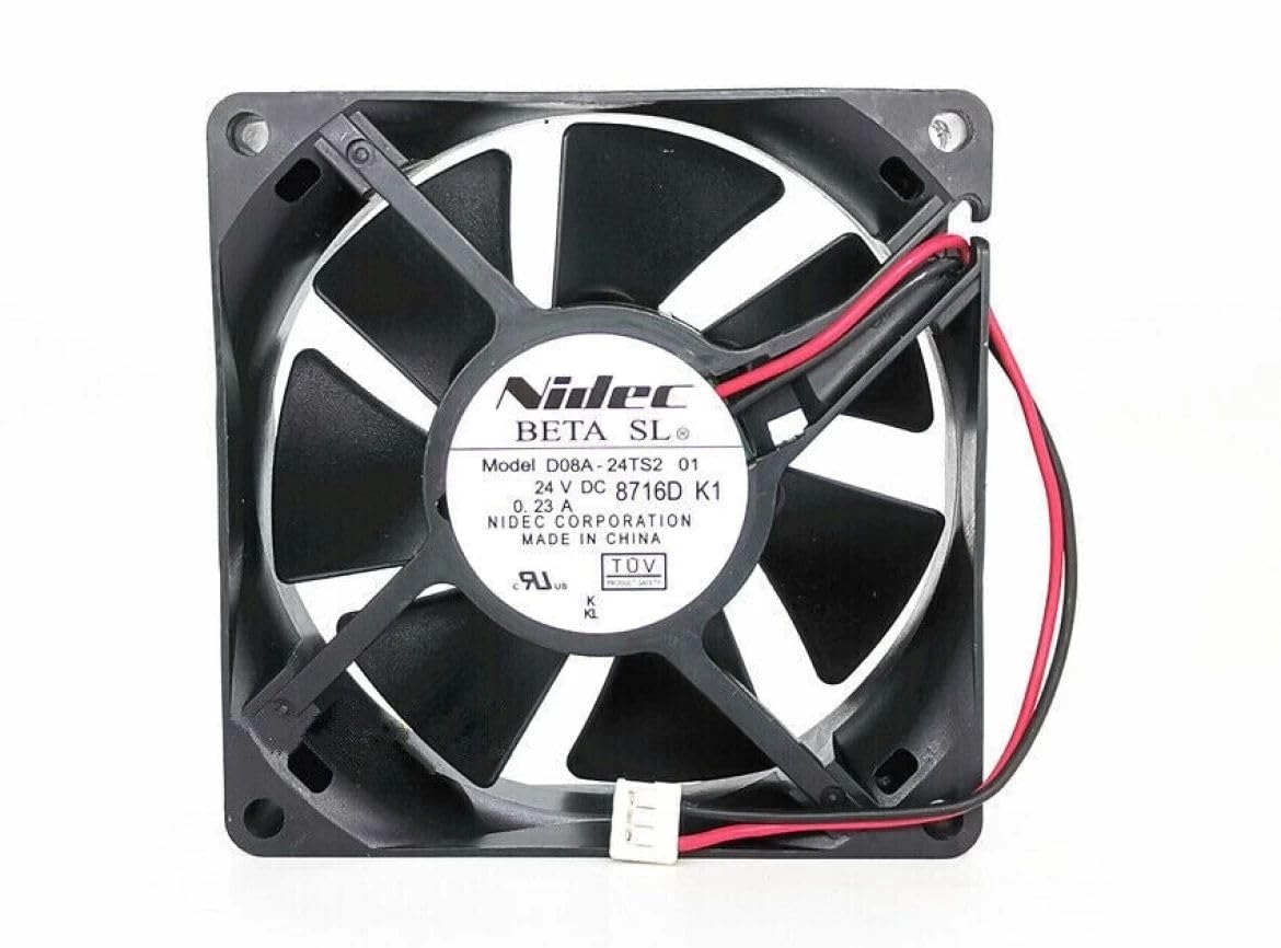 DC Cooling Fan 24V 0.23A, 80x80x25mm NIDEC D08A-24TS2 SERVER-SQUARE FAN, 2-Wire (B0D9YN7R45) Amazon Price History, Amazon Price Tracker