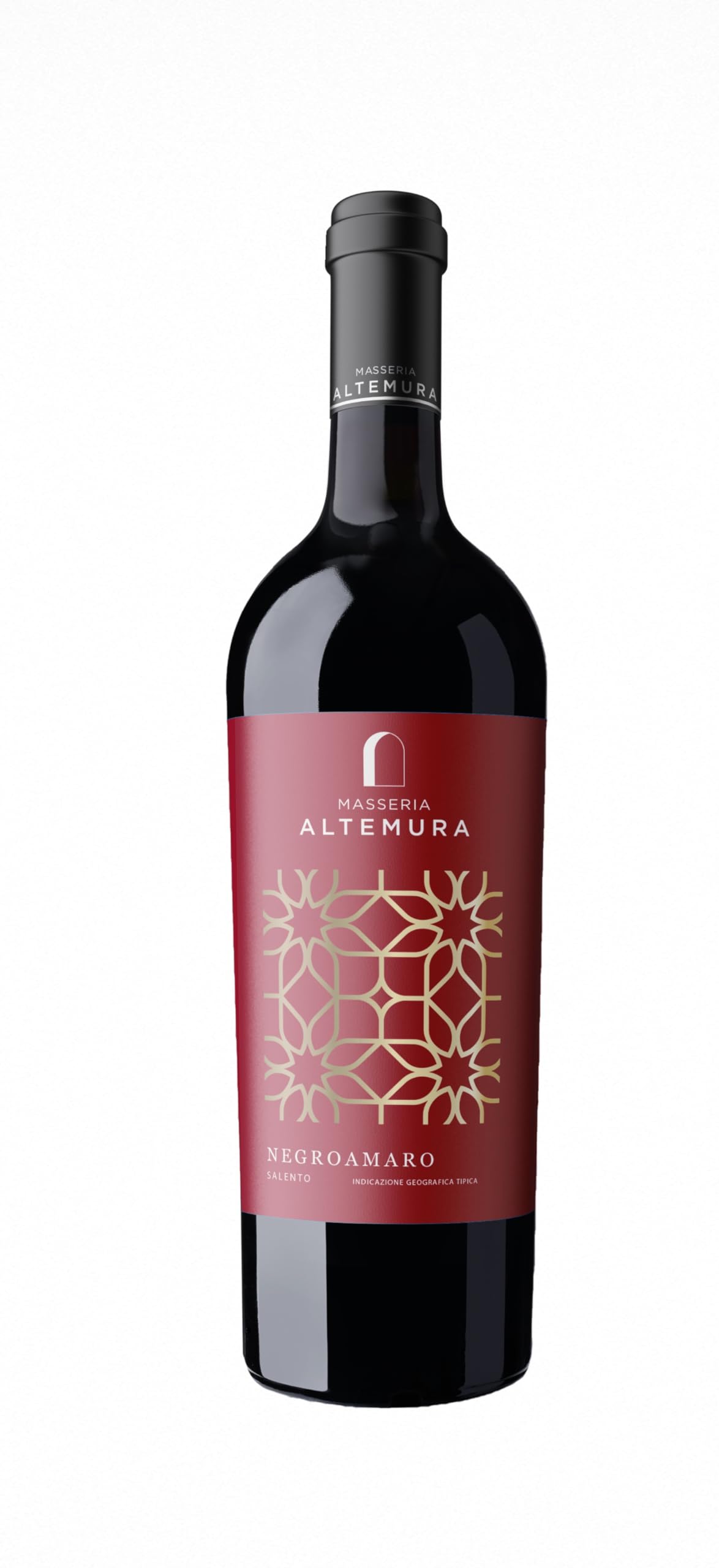Masseria Altemura Negroamaro Salento - Still Italian Red Wine from Apulia Region, Italy - 100% Negroamaro Grapes - 75cl / 750ml, 13.5% ABV