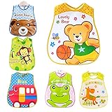 Baberos es de buena calidad. perfectos para bebé cuando das de comer a tu bebé y proteger su ropa .no va a ser sucio fácilmente , fácil quita y pon