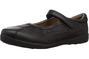 Girls Black Claire 525-K Uniform Shoes - Comfy, Durable & Washable