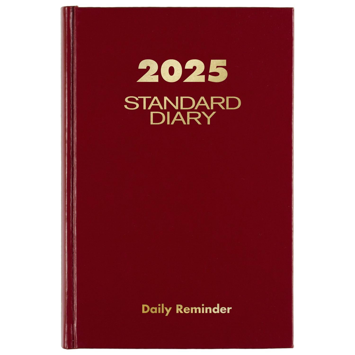 AT-A-GLANCE Agenda 2025, standard, giornaliera, 14 x 20 cm, piccola, copertina rigida, colore rosso (SD3871325)