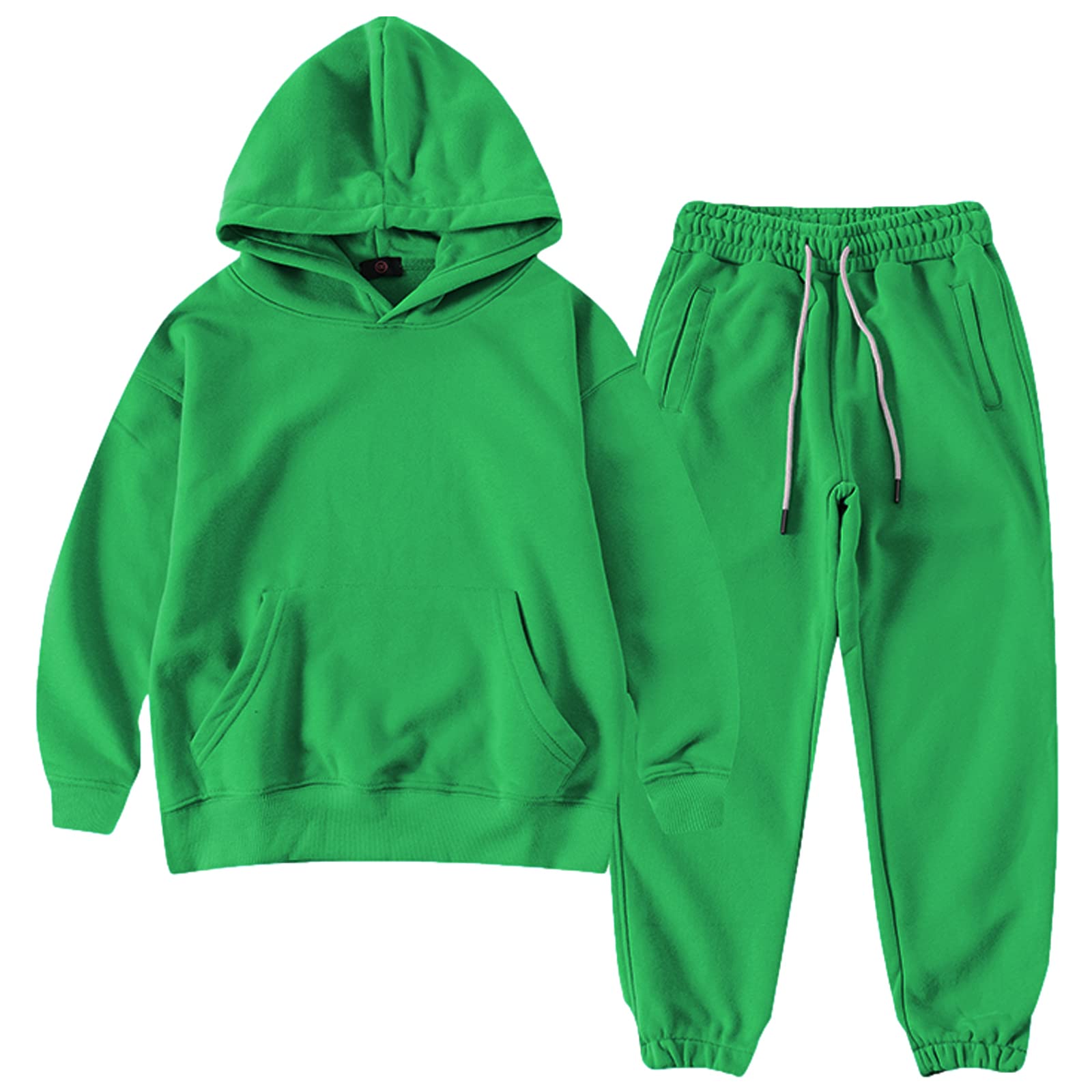 amropi Chándal Niños 2 Piezas Cálido Sudadera con Capucha y Pantalones Jogging Conjunto Ropa para 3-12 años