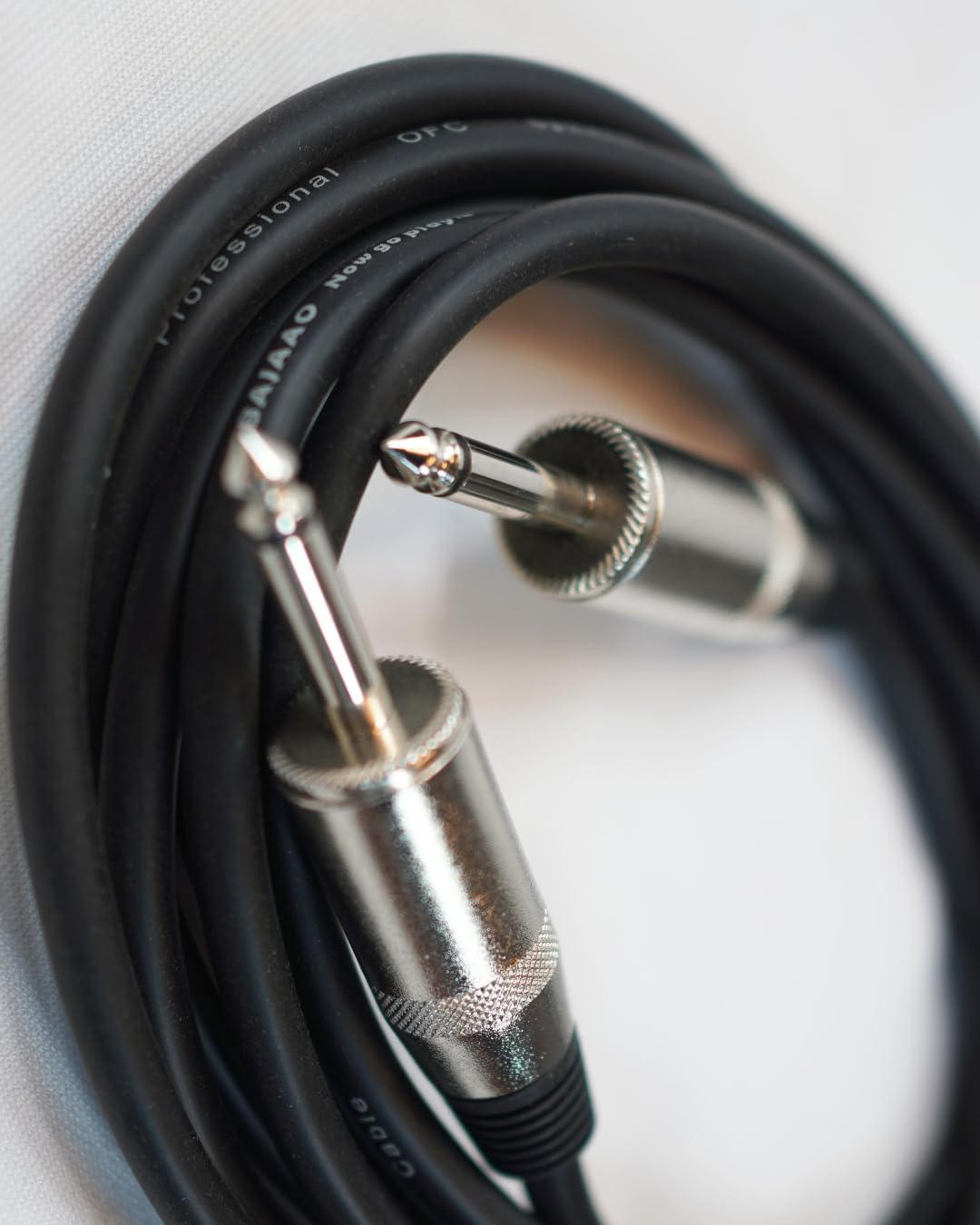 TS to TS Balanced Cable for Speakers and instruments(Black)