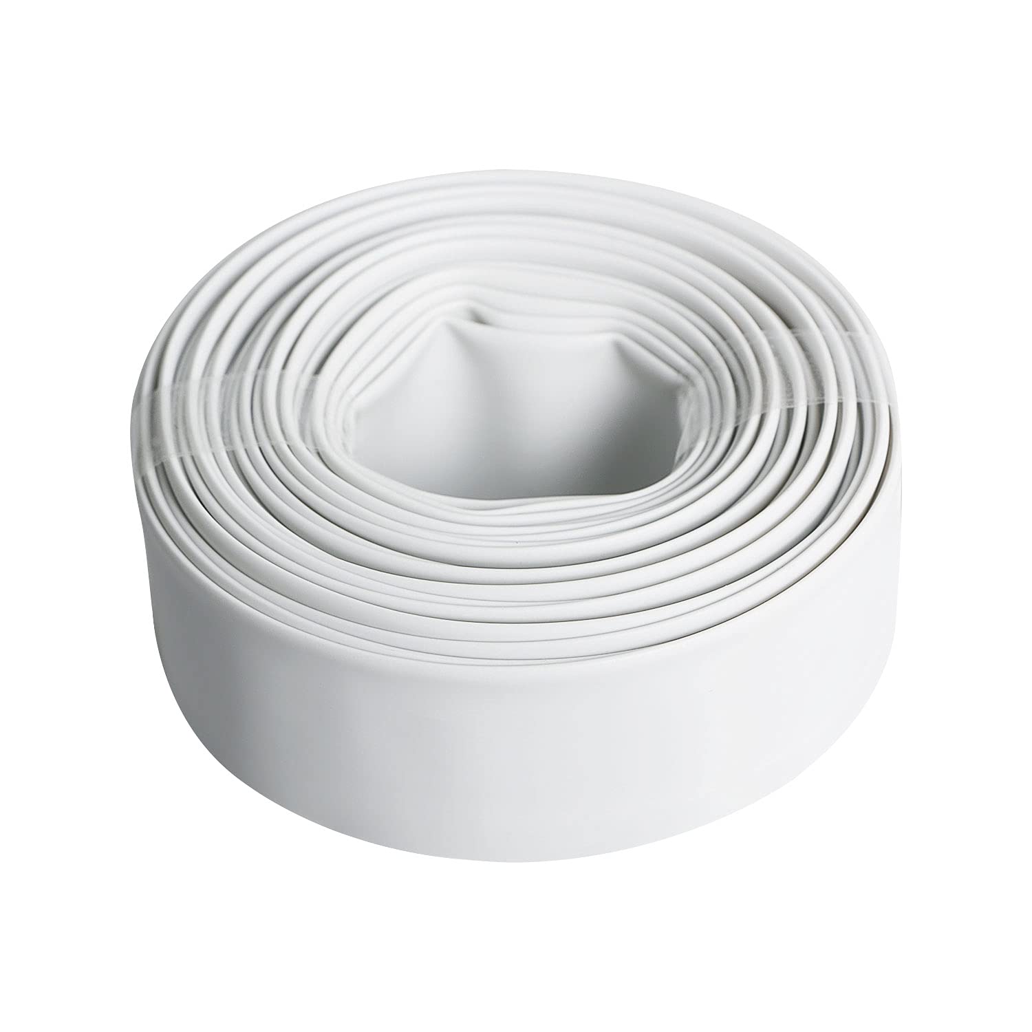 White Aoje-Link 20Mm Id Heat Shrink Tubing Shrinkable Tube 5M(16.4Ft) 1Pcs