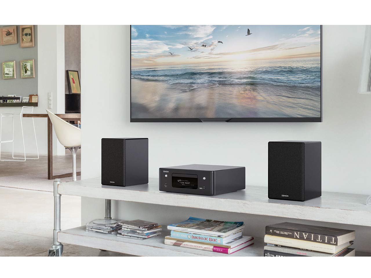 Denon N-10BK Mini impianto audio domestico Bluetooth Nero 130 W, AIFF,ALAC,DSD,FLAC,WAV