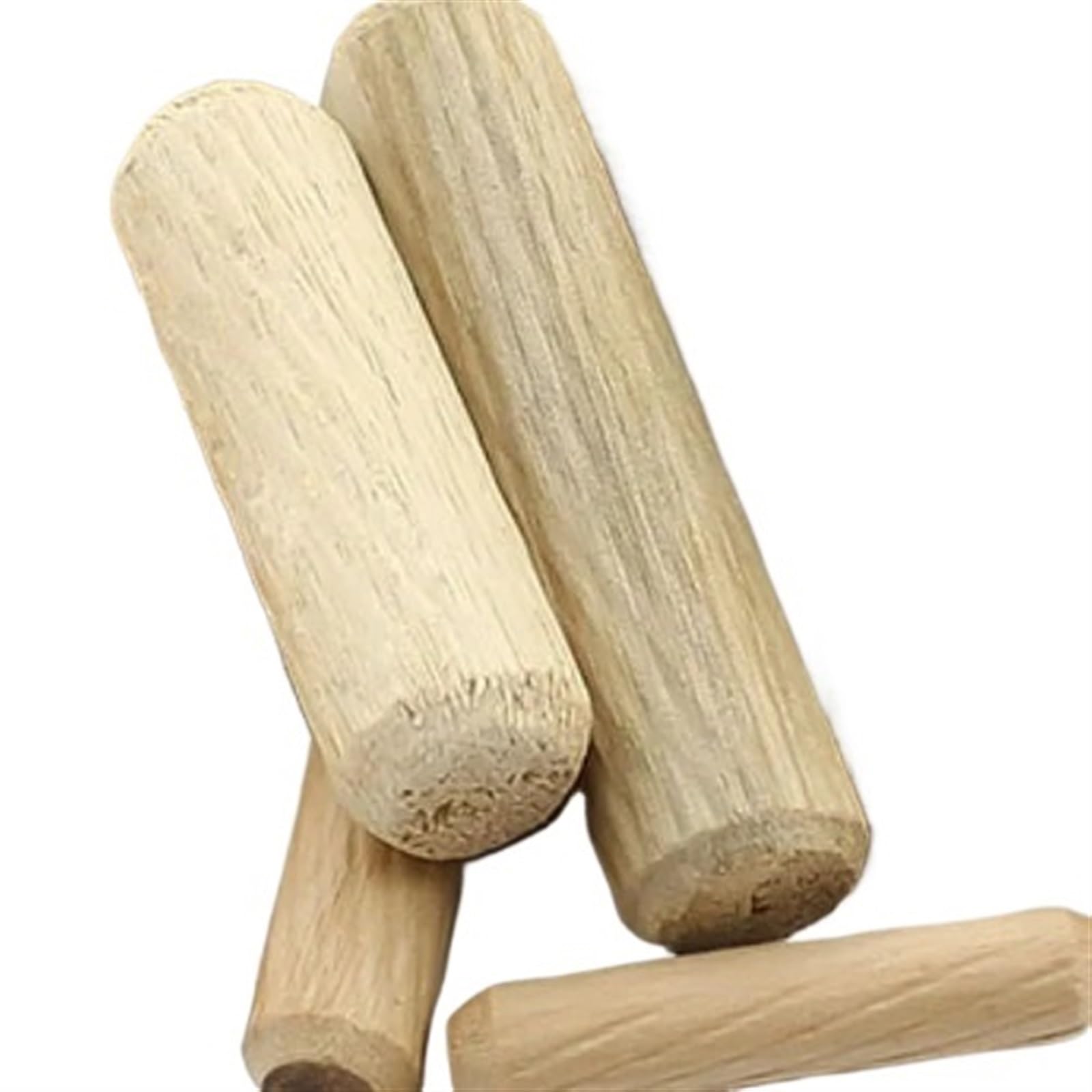 Holzdübel, M6/M8*L Mm Schrank Schublade Runde Geriffelte Holz Handwerk Dübel Stifte Stange Set Möbel Fitting500/1000 stücke(M6x40mm 1000pcs)