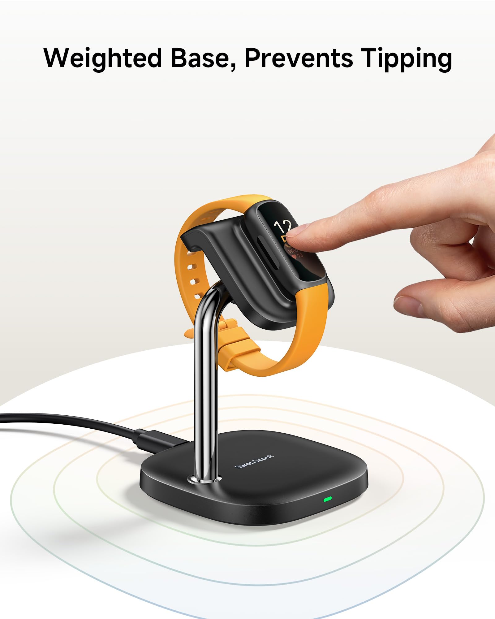 SwanScout Supporto caricabatterie per Google Fitbit Inspire 3
