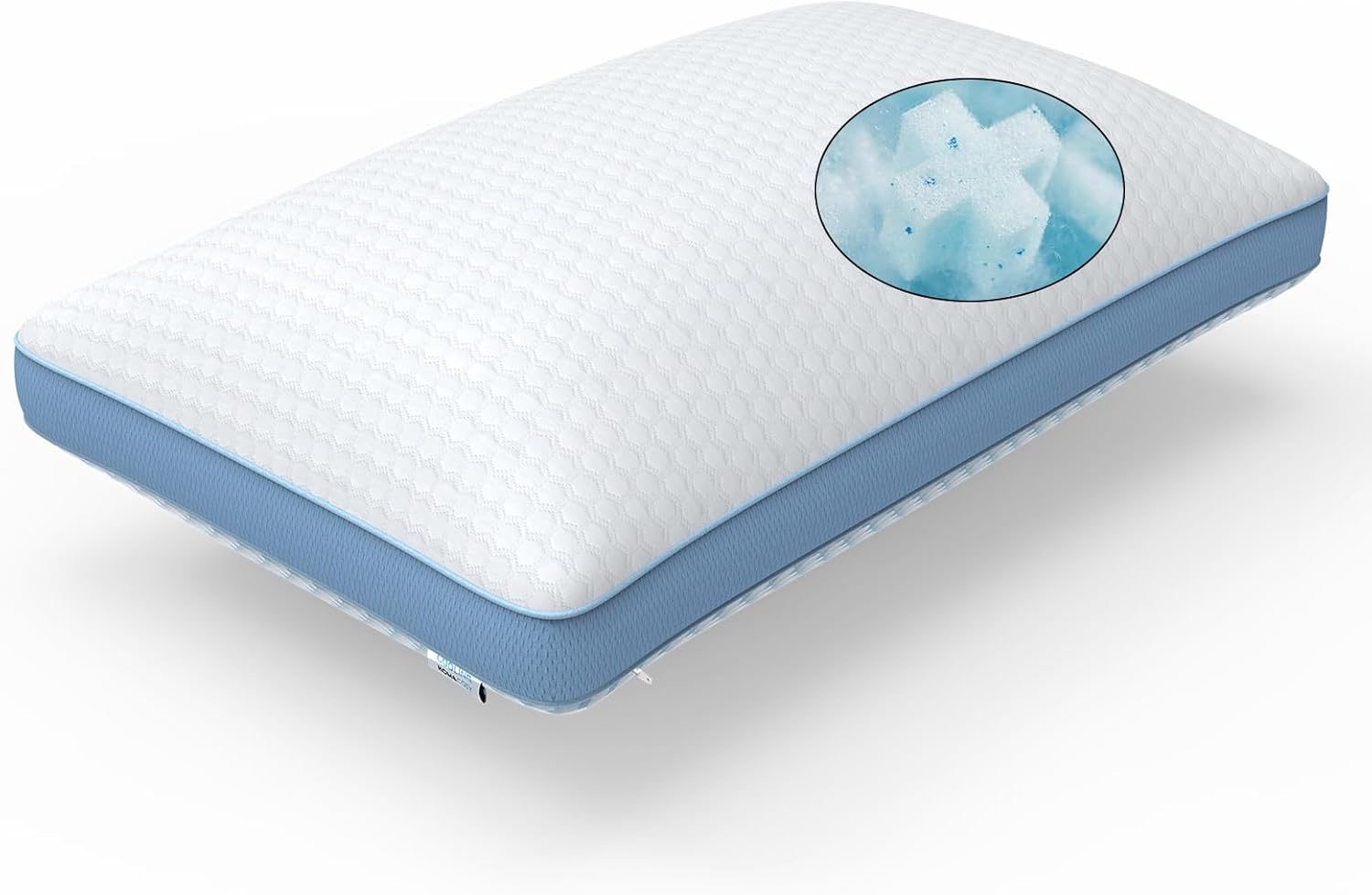 WEUP Shredded Memory Foam Bed Pillow, Queen Size Adjustable