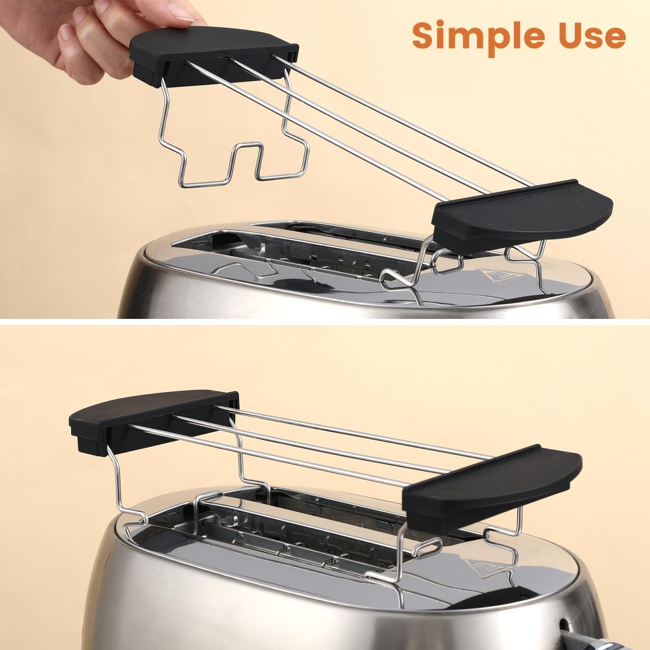 Cabilock Toast Rack Bread Sandwich Cooling Grid Bread Rack Stainless Steel Warming Stand Kitchen Supply Toaster Bbq Picnic 10. 22x3. 62x2. 16in
