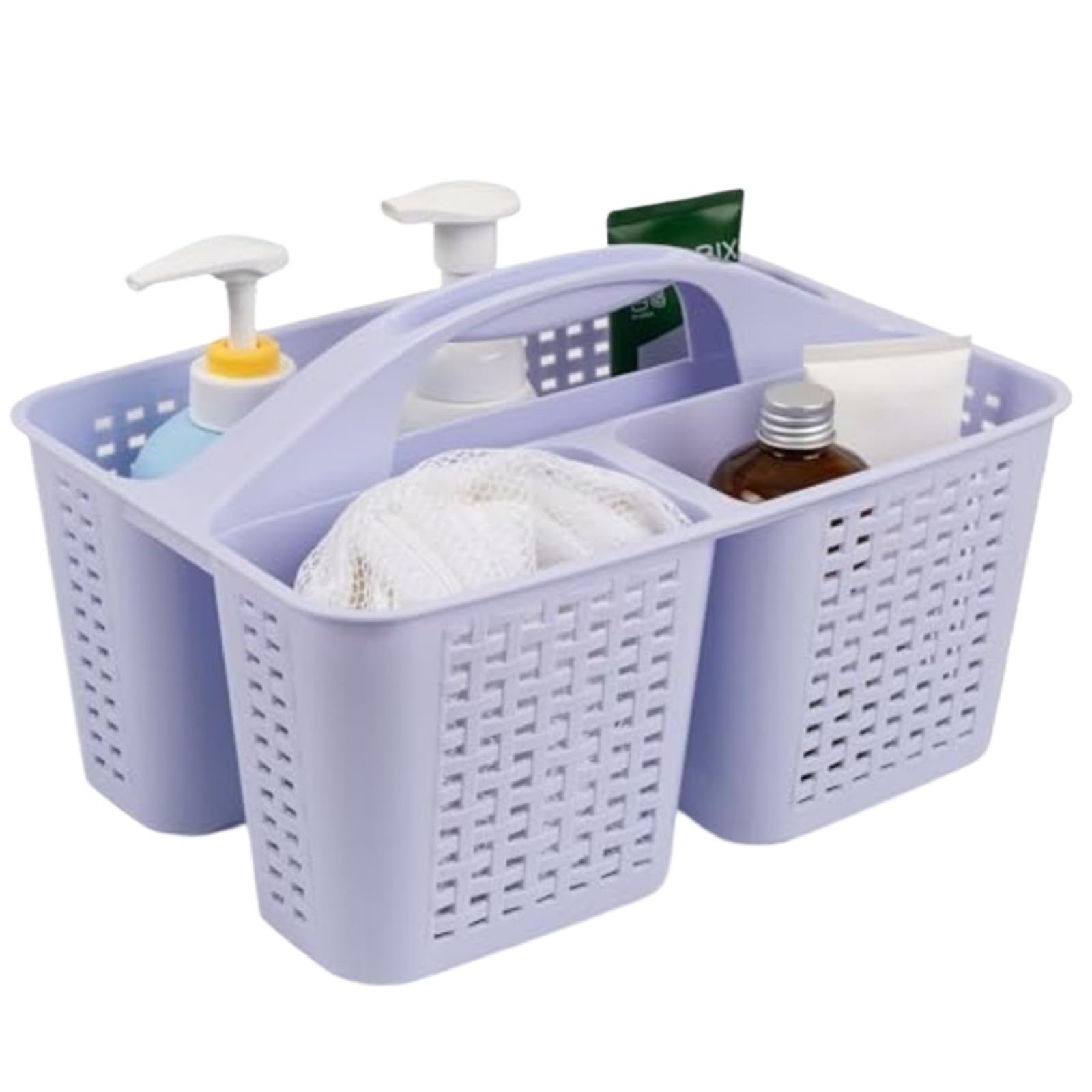 WSQHAO 2Pcs Portable Shower Caddy, Organizer With Handle, Plastic Basket for Shower(Color4)