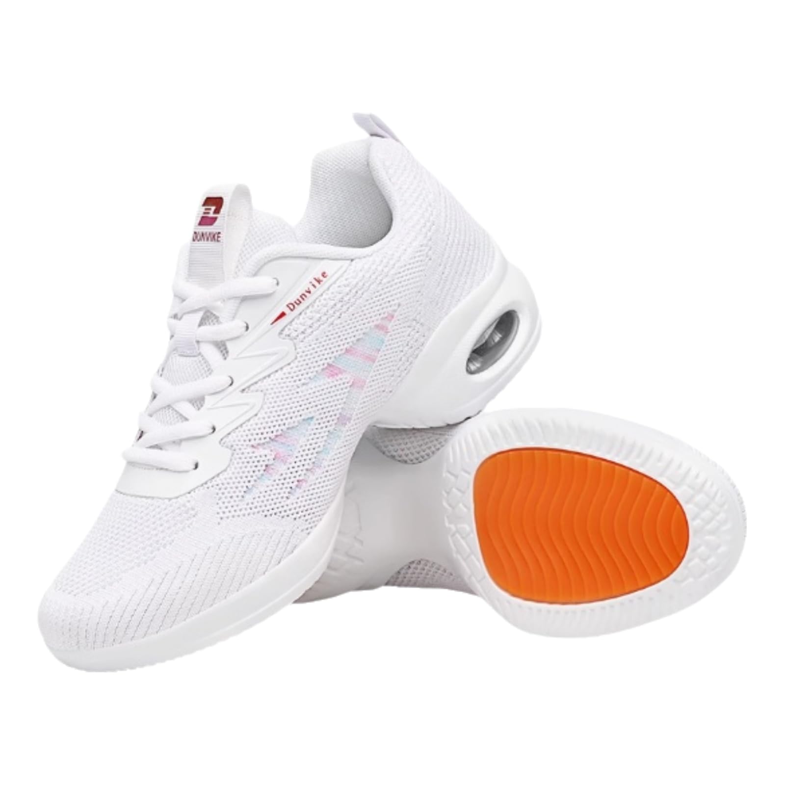 Lace Up Tanzsneaker,Trainer Leichte Jazz Fersenschuhe,Training Tanzsneaker,﻿Superleichte Tanzsneaker,Damen Jazz-Schuhe Tanzsneaker,Atmungsaktiv,rutschfest,FüR Sport,Fitness,Tanzen