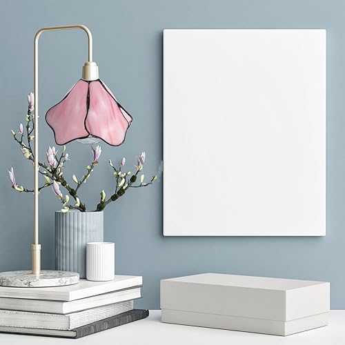 Miniatura 2 de Angoily Pantalla de lámpara de cristal soplado de flor de loto, pantallas de lámpara de repuesto, cubiertas de luz, pantalla de flores de repuesto