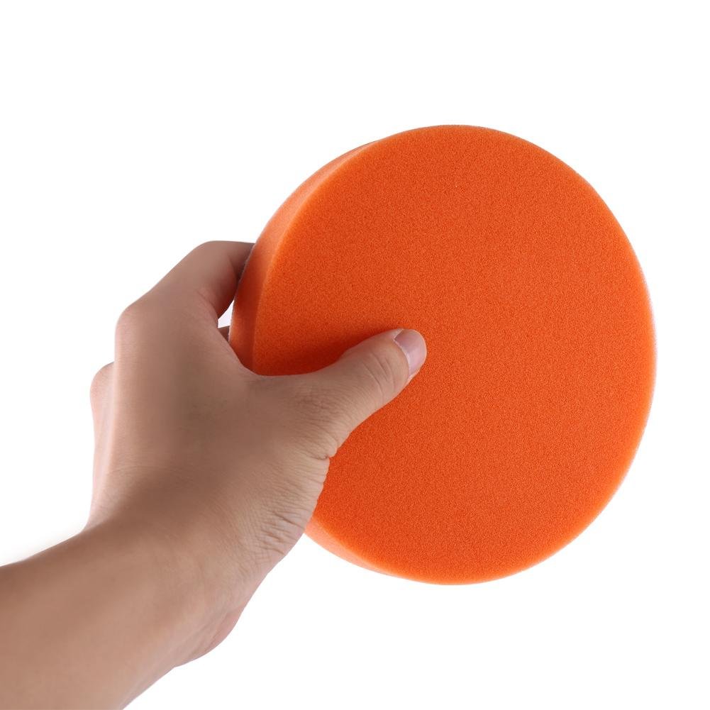 Auto-Polierpads, 150 mm, Schwamm, Polierpad-Set, für Autopolitur, Orange.