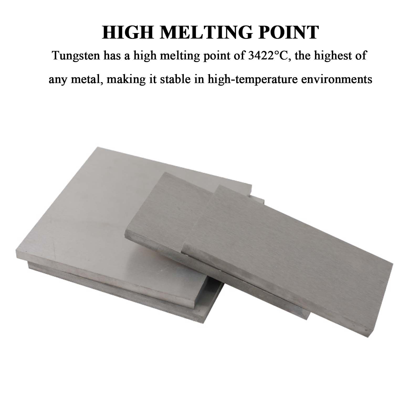 WSYCWG Pure Tungsten Sheet Tungsten Plate Suitable for Scientific Research and Experiments,0.1×50×50mm