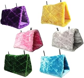 GARVALON Animais de pelúcia Animais de pelúcia Rede de pelúcia Cabana de Pássaro Cama de Pássaro Rede de Pássaro Roxo Ninho de Hamster Manter Quente Caverna de Animais Rede de Pelúcia