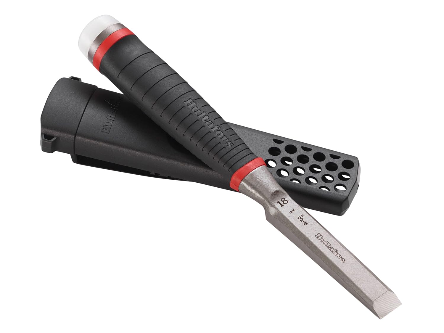 Hultafors HDC18 Heavy-Duty Chisel 18mm, Forged in one Piece with Continuous Robust I-Profile for Extreme Breaking Strength