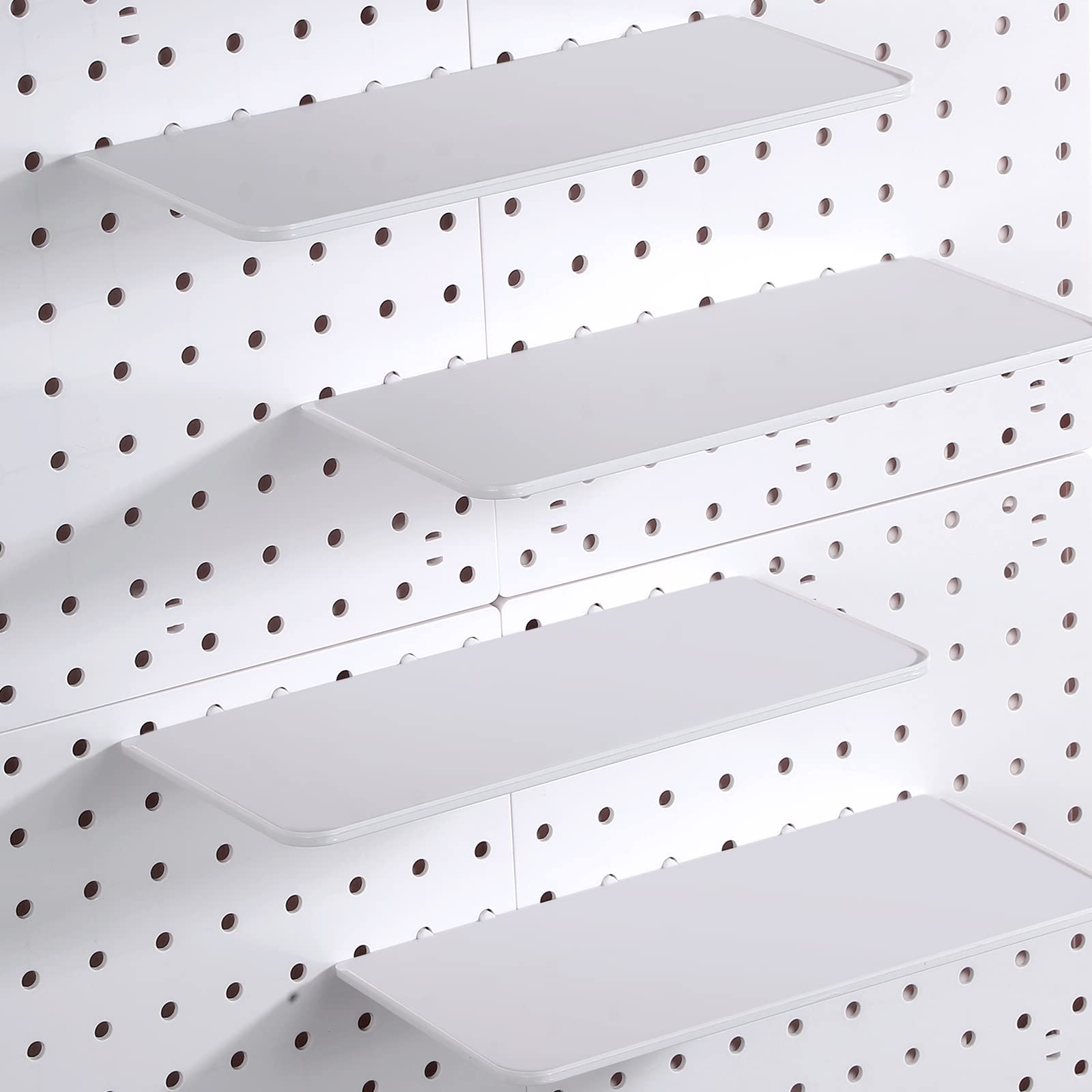 Buy 4 Pack Pegboard Shelves Peg Board Organizer Shelves Pegboard Accessories for Craft Room Home