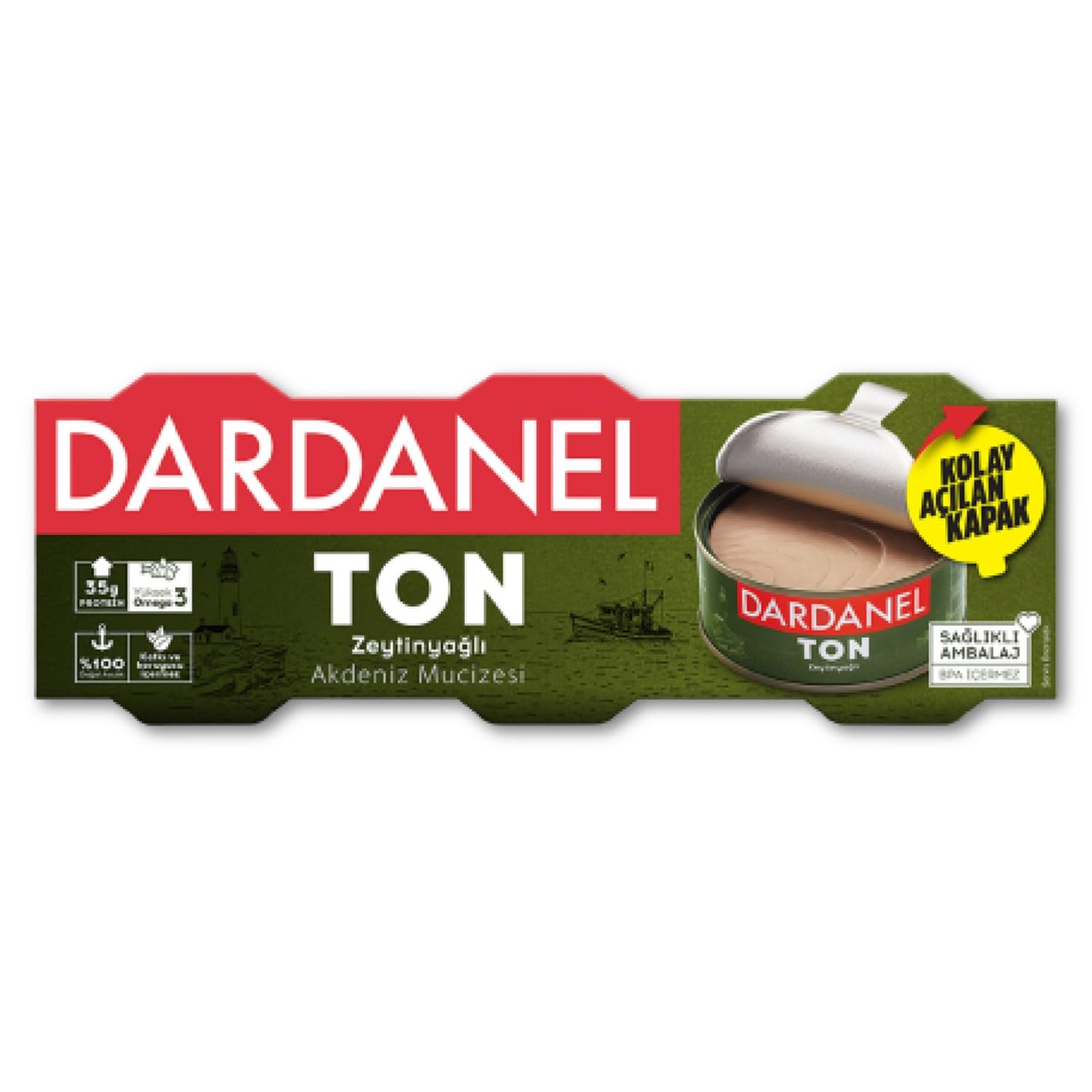 Dardanel Zeytinyağlı Ton Balığı 3x75 gr: