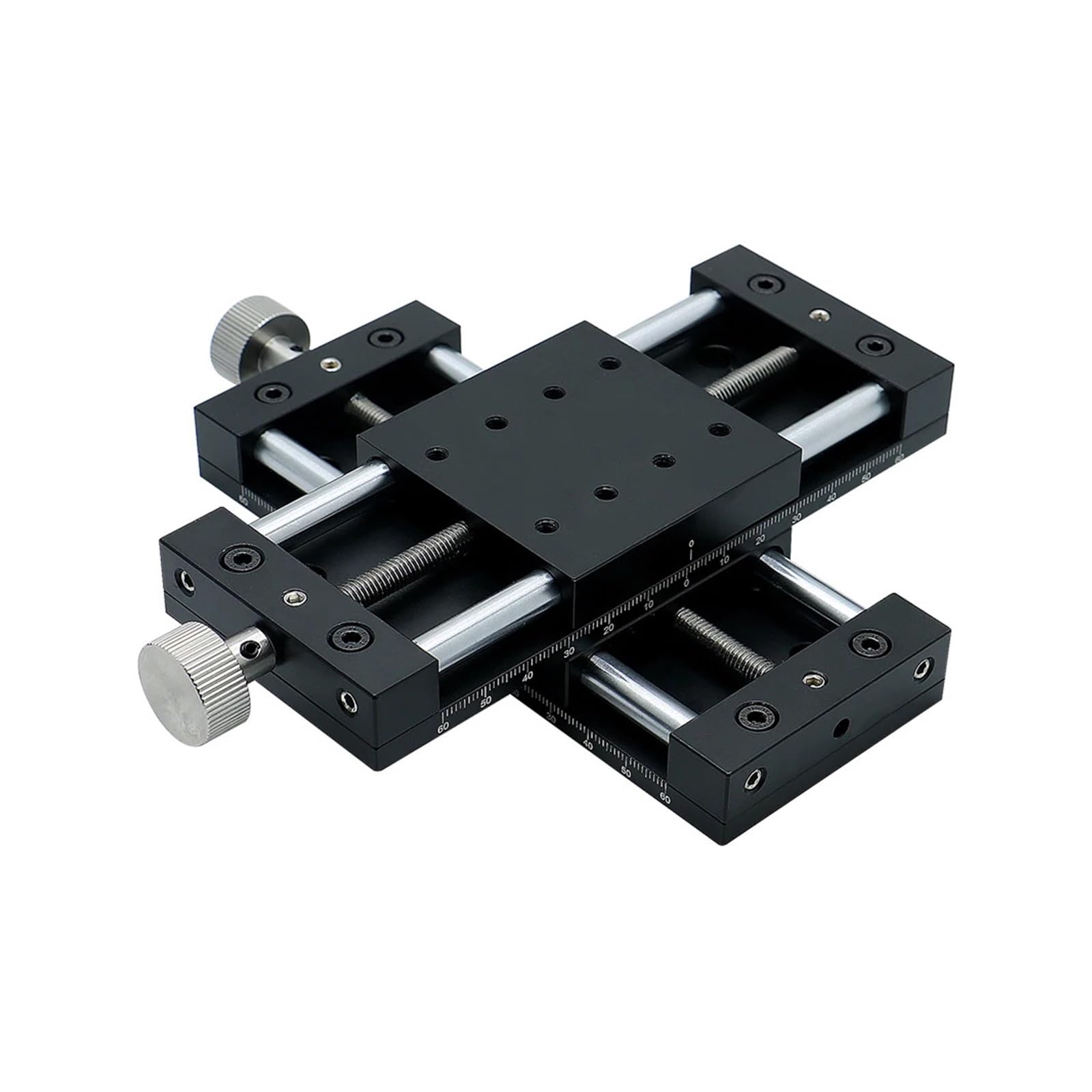 40 mm 60 mm Oś XY Stolik z ręcznym ruchem, poprzeczny stół przesuwny, śruba trójkątna, śruba ślizgowa ze stali nierdzewnej (oś XY 60x60)