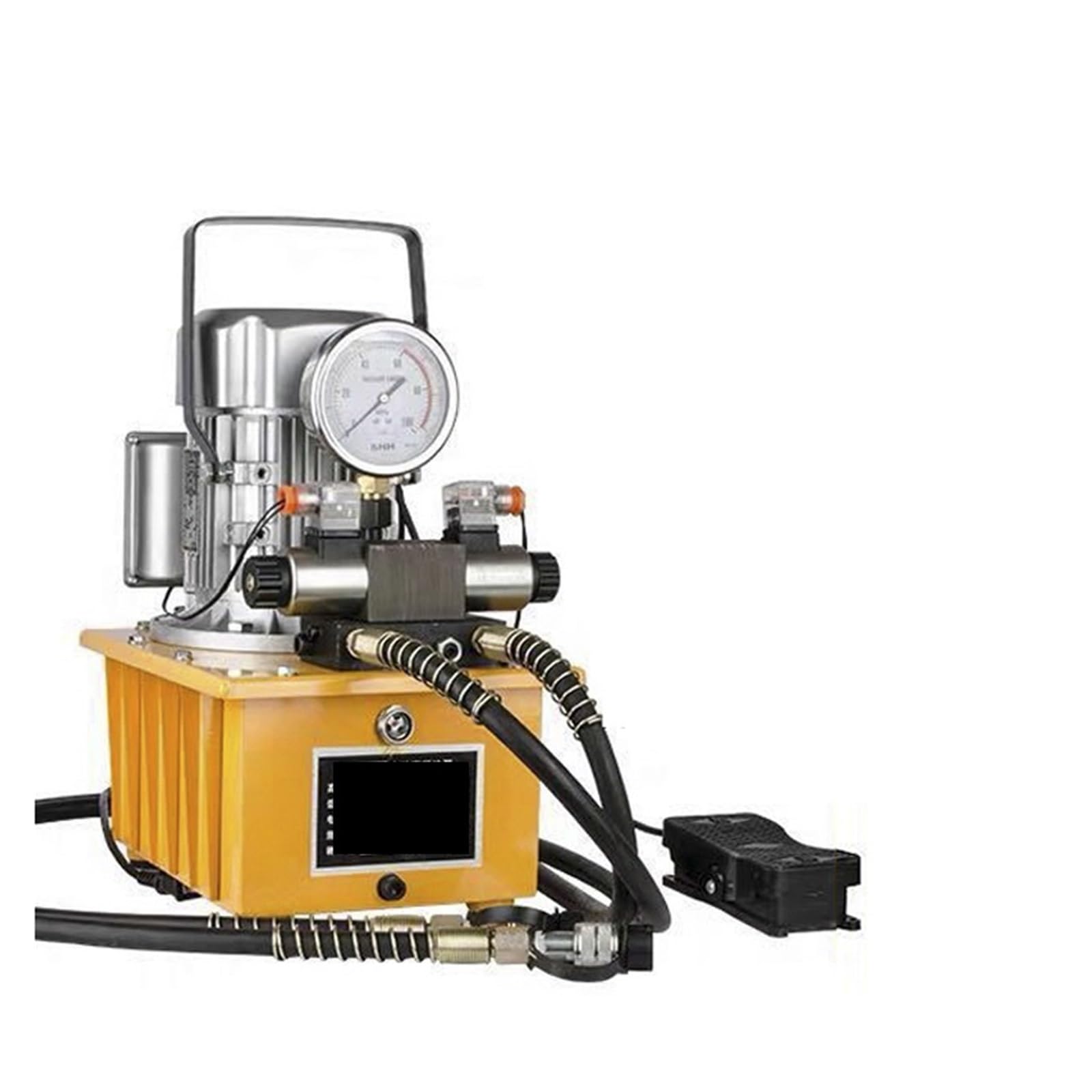 Bomba Eléctrica Hidráulica De 750W, Válvula Solenoide, Bomba De Aceite De Alta Presión De Doble Circuito, Capacidad Del Tanque De Bomba Hidráulica Eléctrica De 7L Fácil de usar, para trabajos en metal