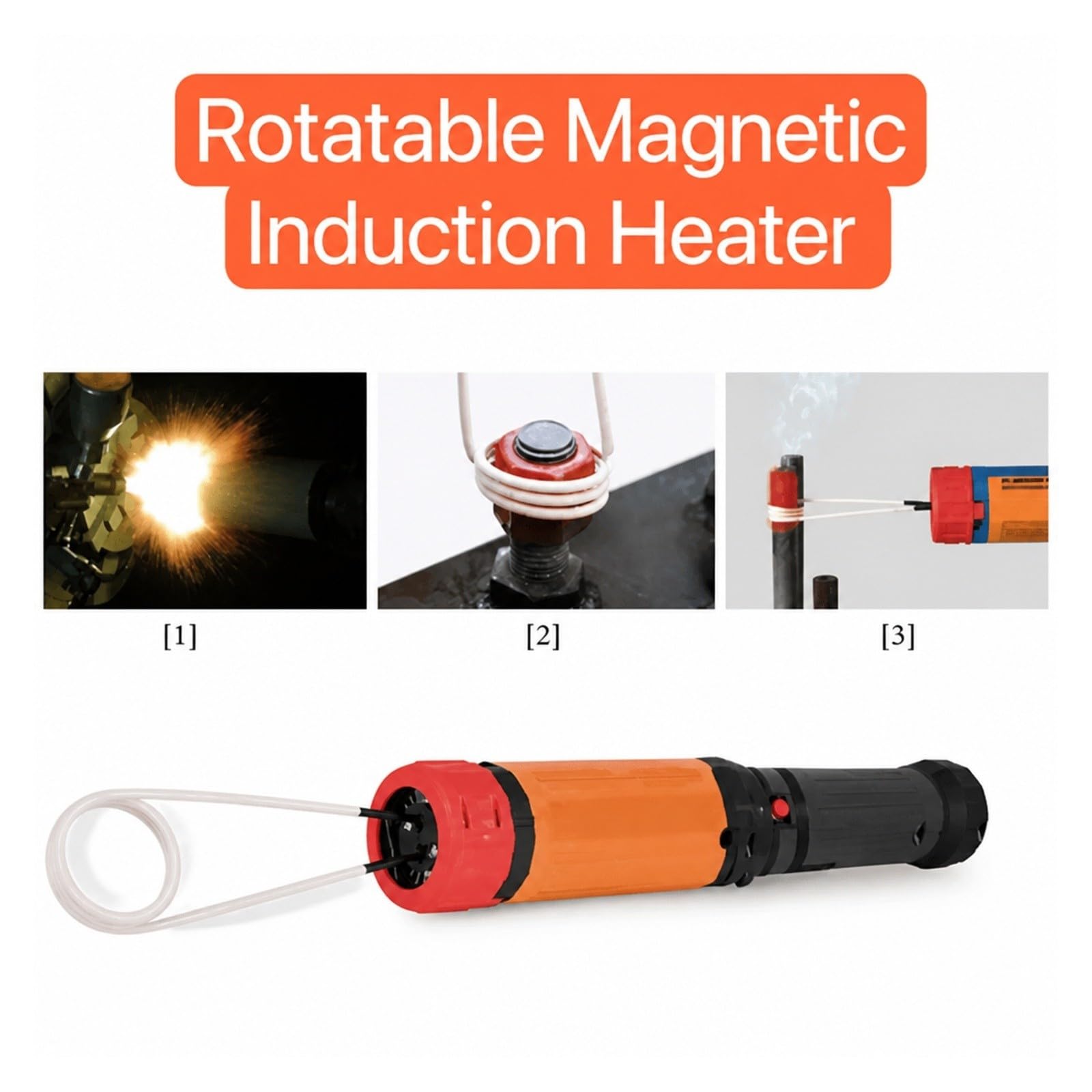 Zestaw Nagrzewnicy Indukcyjnej Magnetycznej 110V 1100W 3 Cewki