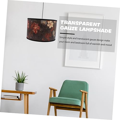 Miniatura 6 de Outanaya Pantalla de pared para lámparas de pie, pantalla cilíndrica, pantalla de tambor mediano, pantalla de lámpara de pie, pantalla de repuesto