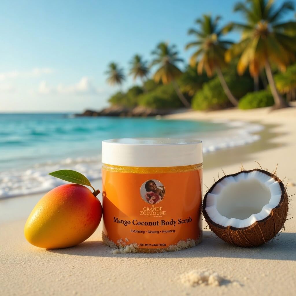 Grande Zouzoune Coconut mango Body scrub Organic Vegan