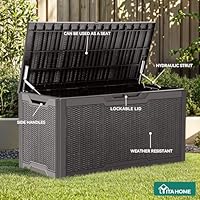 100-Gallon Large Resin Outdoor Storage Boxes only .94: eDeal Info