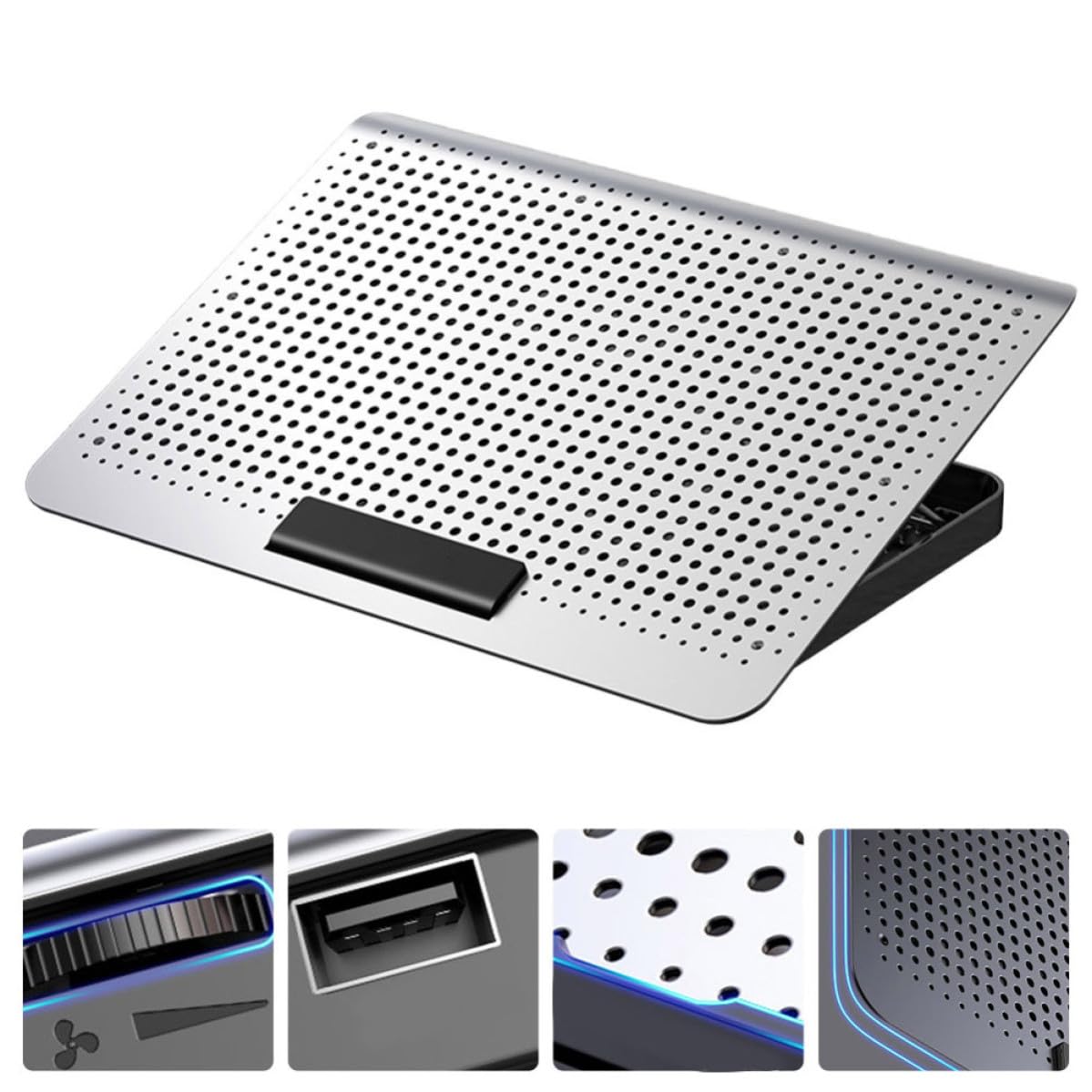 Soporte 7 de Ordenador de Aluminio Portátil Aleación Niveles de Ajuste