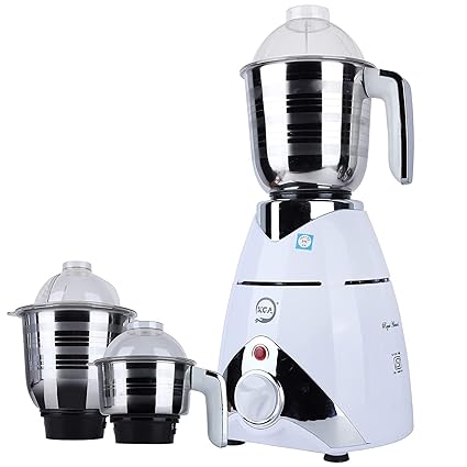 KGA Royal Admiral Mixer Grinder With 3 Jar 550W Powerful 1 HP Motor, Stainless steel liquidizing jar and Stainless steel chutney jar with Lid