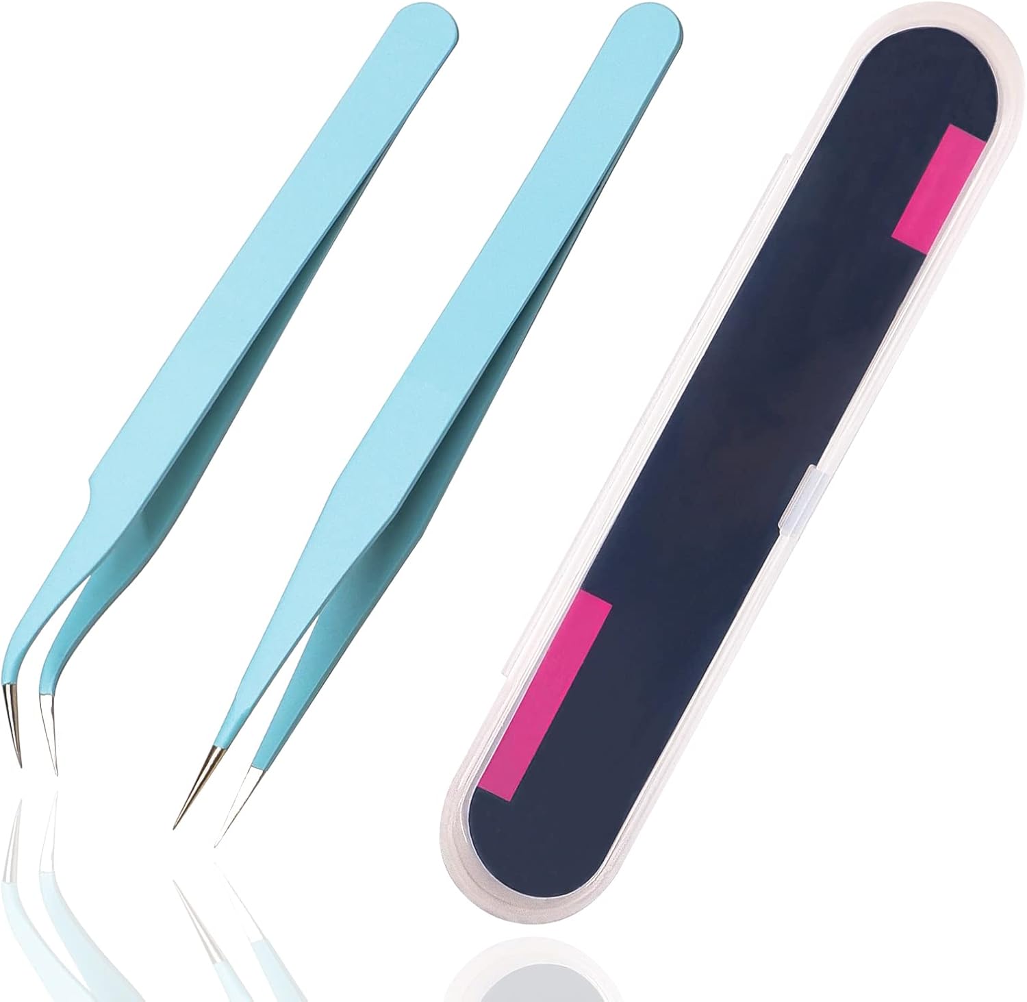 2 Pieces Sticker Tweezers, Cute Craft Tweezers for Stickers