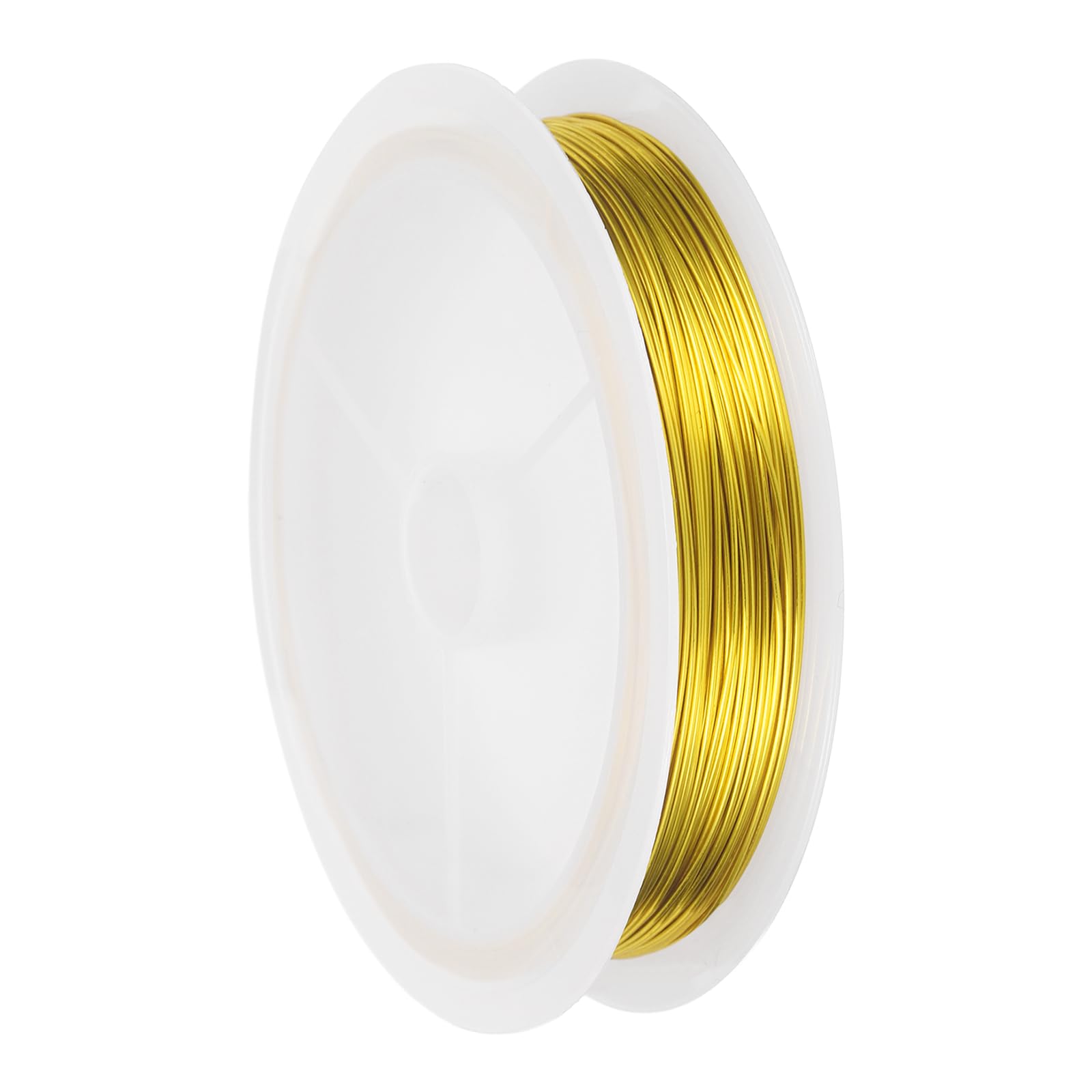 sourcing map 24 Gauge(0.5MM) Copper Wire for Jewelry Making Gold 60M — image 1