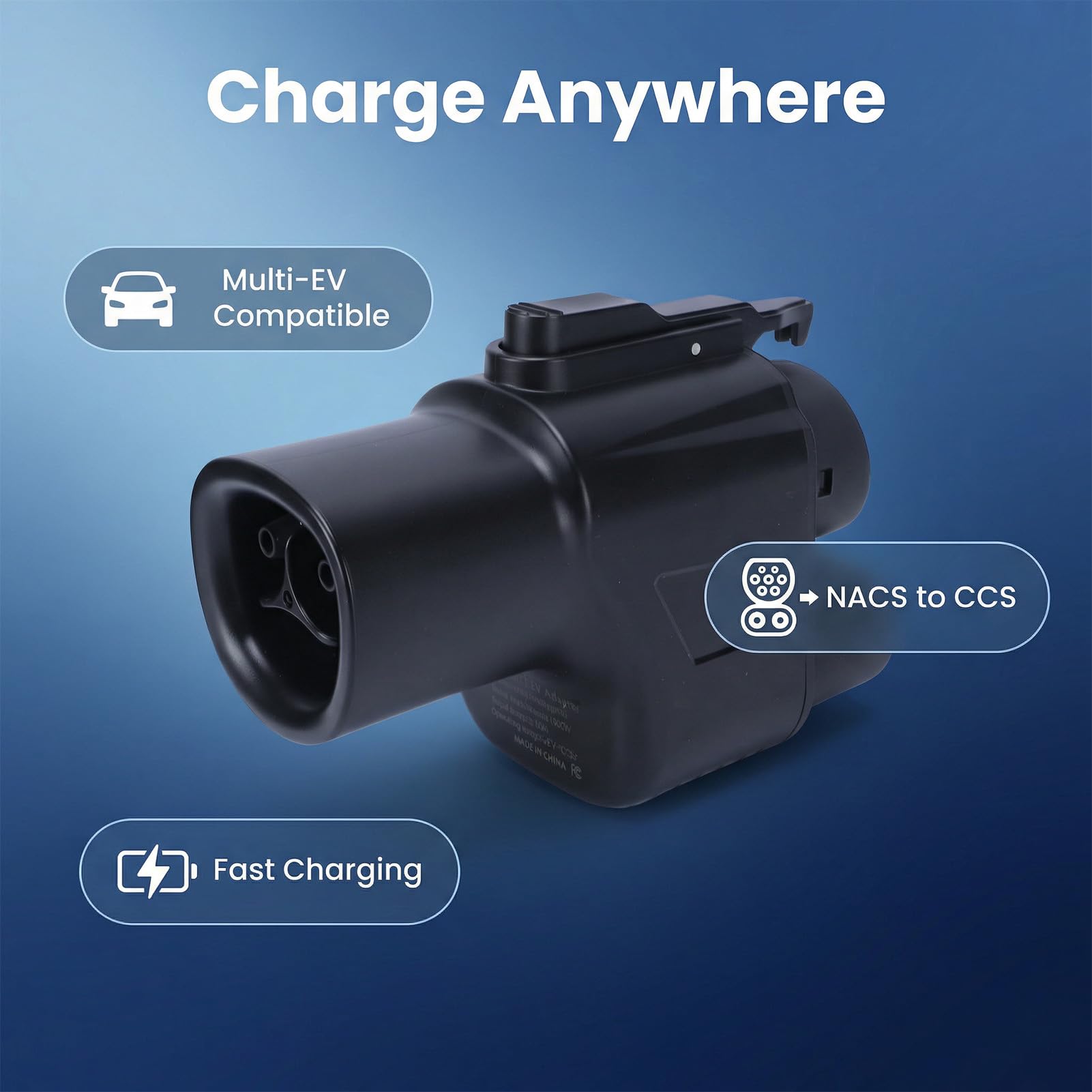 Supercharger-Adapter für Elektrofahrzeuge, 500-A-Schnellladegerät, Ersatz für Elektrofahrzeuge, Praktische Ladelösung, Schutzart IP65, CCS1 auf CHAdeMO EV-Ladegerät