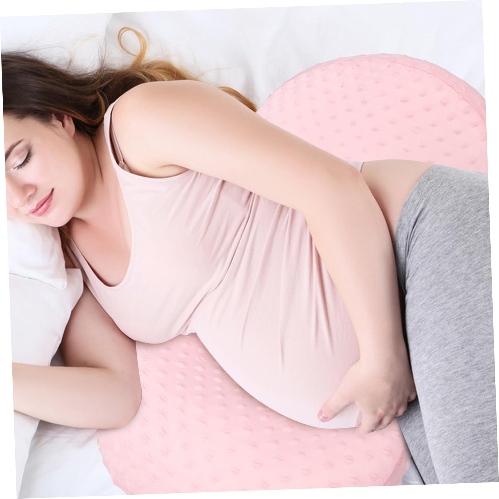 Alipis Multi-Functional Pregnancy Pillow Cooling Waist Support Pillow Maternity Pillow for Sleep Side and Back Support