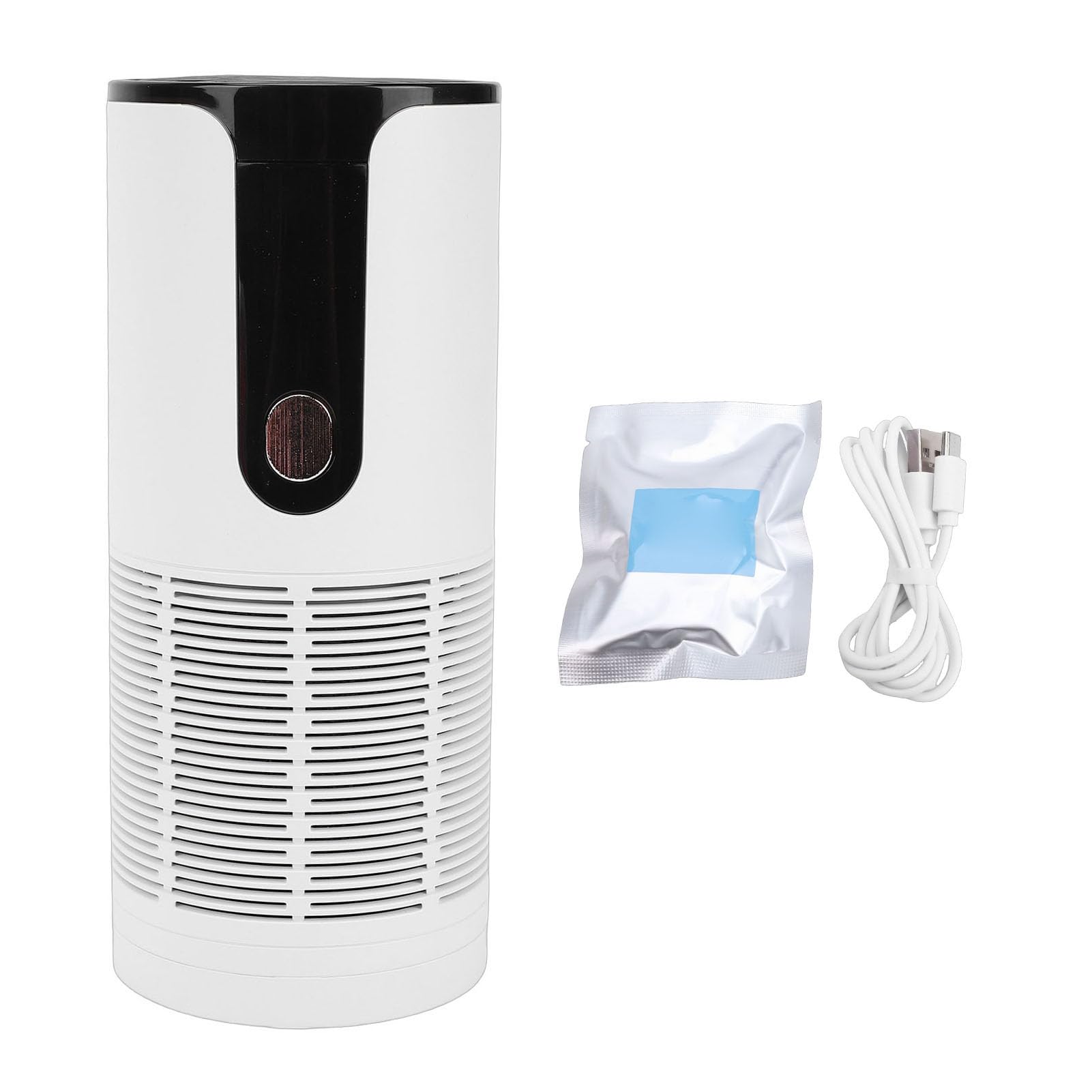 Jiawu Purificatore d'Aria, H13 Filtro HEPA Vero Display Digitale Purificatore d'Aria per Camera da Letto a Basso Rumore 35dB, 'Aria Portatile con Anello Profumato per Auto Camera da Letto Ufficio