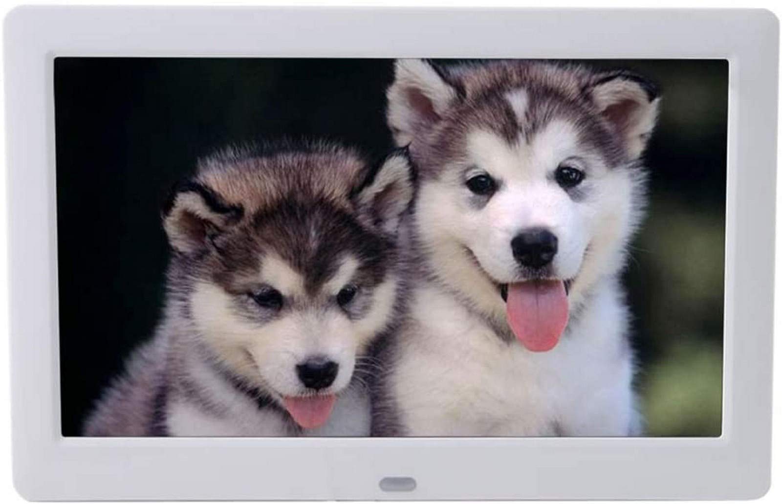 Cadre photo numérique 8 pouces haute définition écran IPS blanc USB et SD 1280x720
