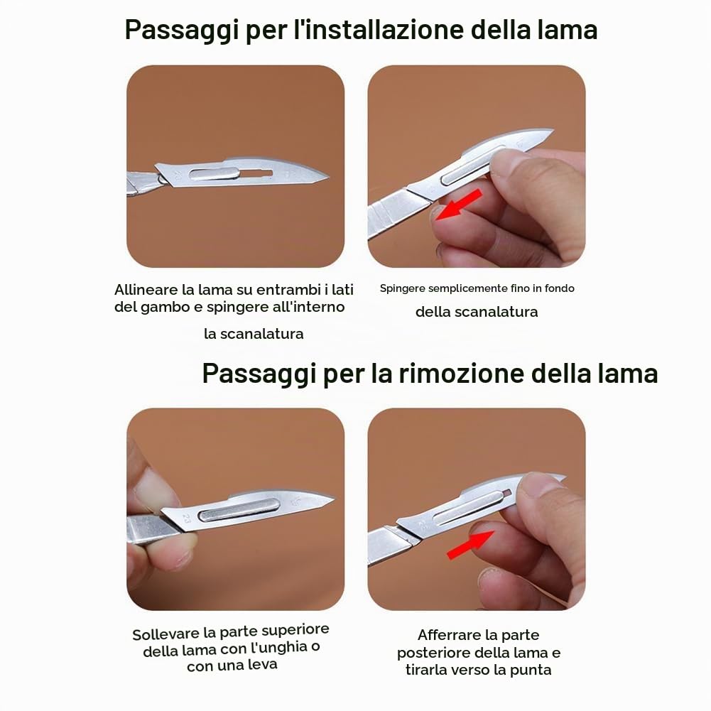 Kiuiom Coltello da Panettiere,Pane Lama di Rasoio Cutter,Coltello Da Pane Professionale con 20 Lame di Ricambio,Pezzi Taglierino per Pane per DIY Impasto,Intagliare Modelli di Pane Crudo,2+20 pcs