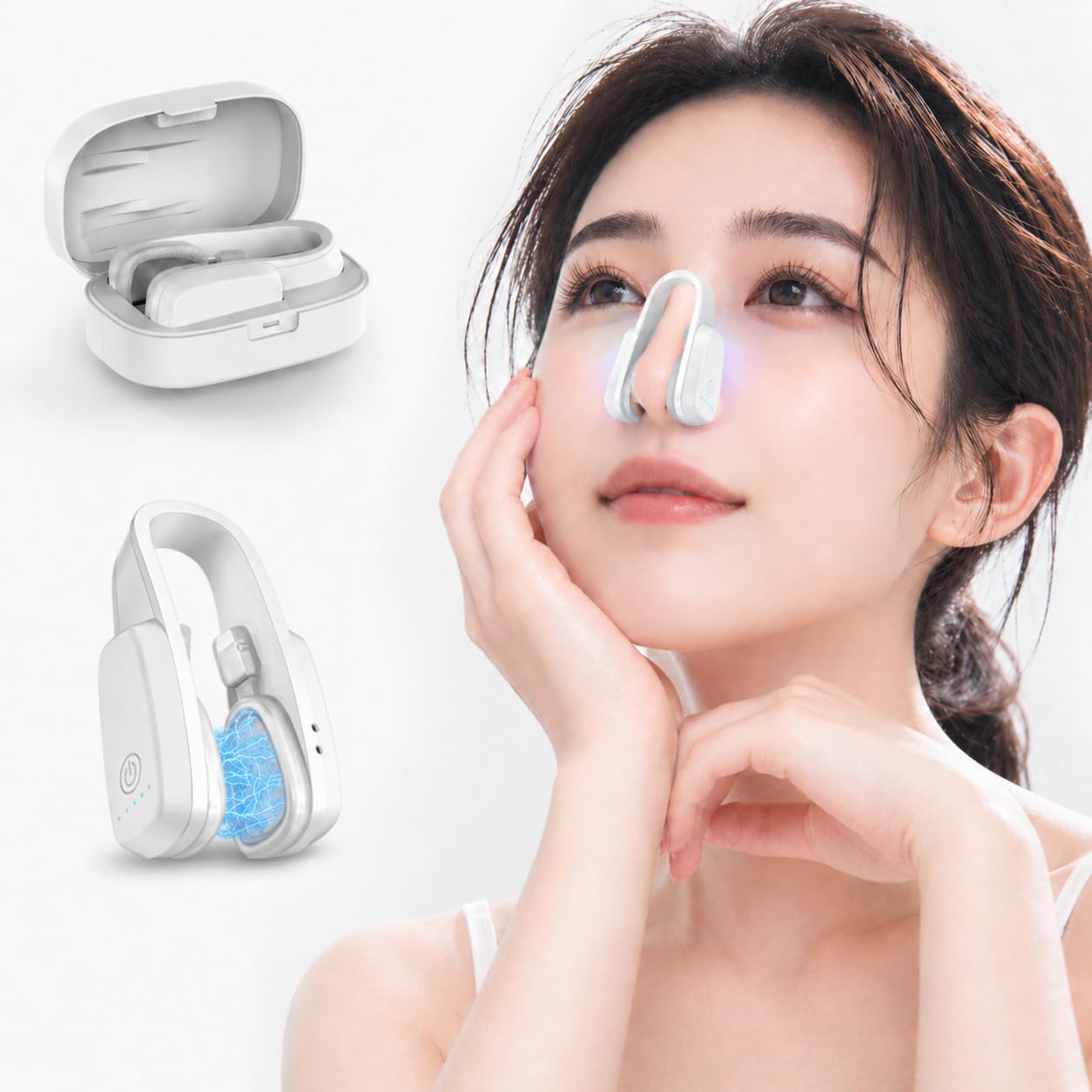 Amazon | 鼻美顔器 鼻用美顔器EMS鼻筋 鼻用美容器 美鼻高鼻小鼻 低周波