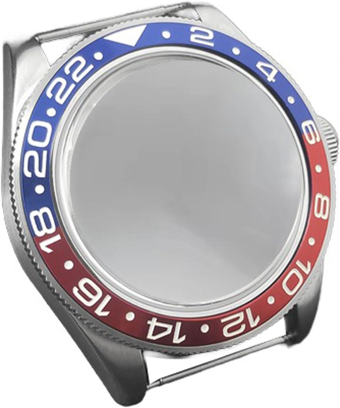 39mm Modified Watch Case with Sapphire Dome Glass & Transparent Bottom, Compatible with NH35/36/2824 Movement Watch Accessories