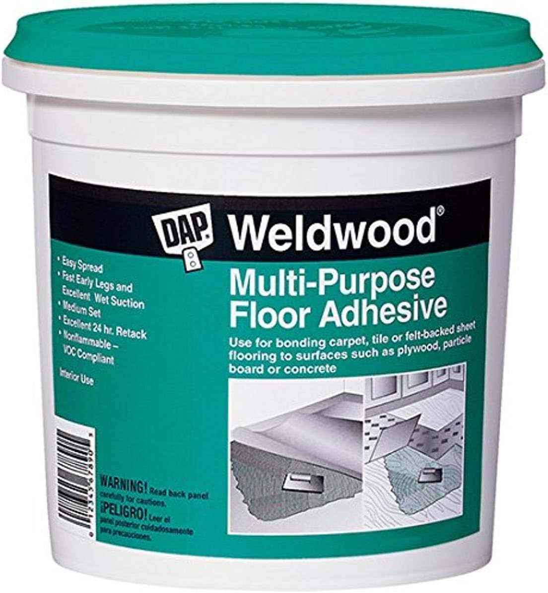 ROBERTS 73501 1 Gallon Universal Vinyl Flooring Adhesive, Off white