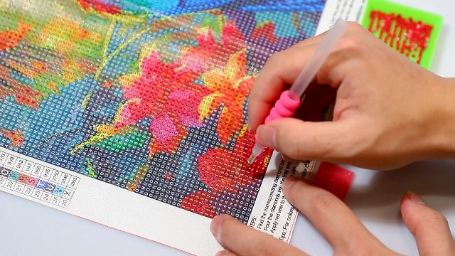 HEIBAGO Halloween Ghost Diamond Painting Kit – 5D Full Round Drill, 12x16 Inch, Starry Sky Design, DIY Art For Adults & Beginners - View #8