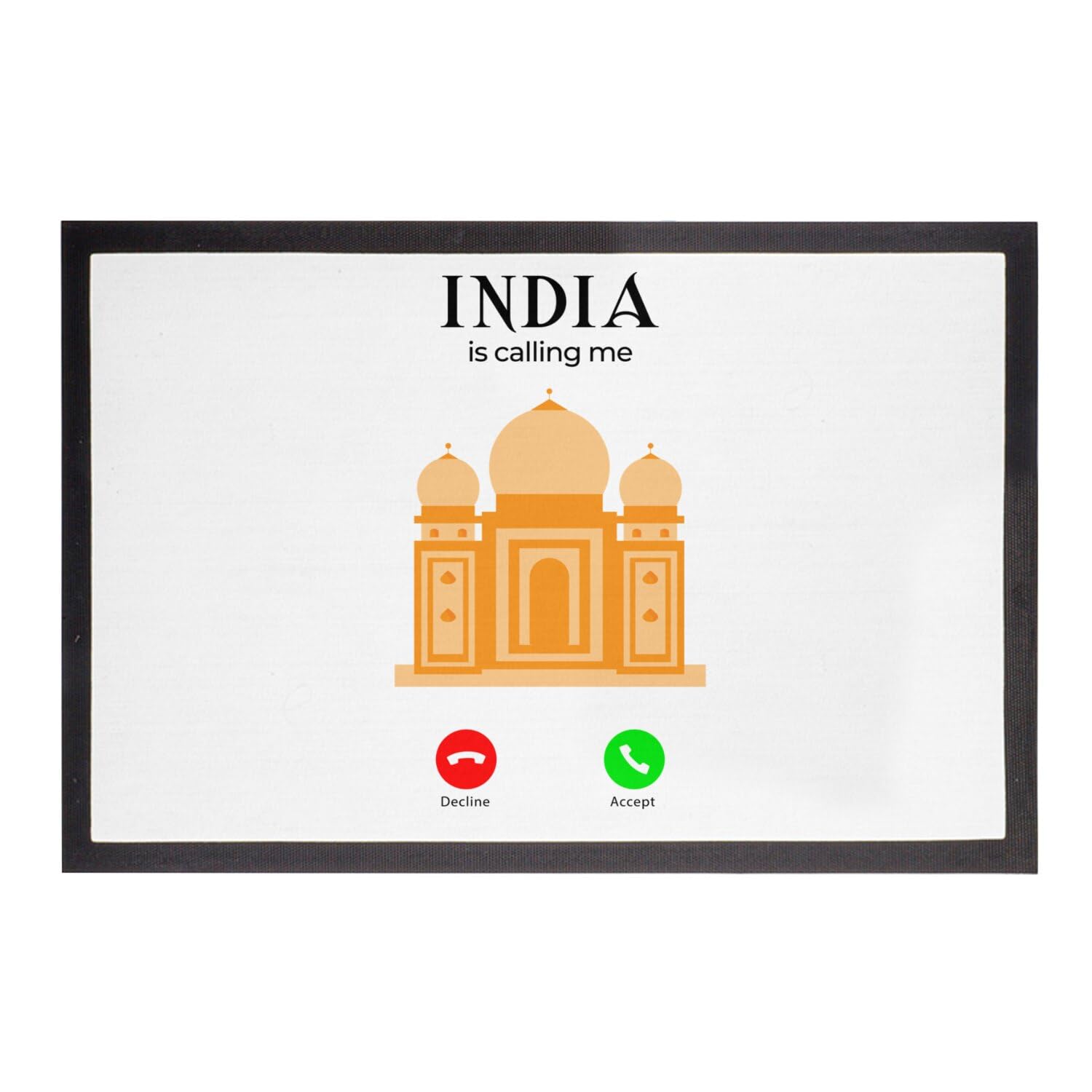 Tapis Taj Mahal Heritage Paillasson Blanc Fabulous d'Excellence - Collection India 60x40cm