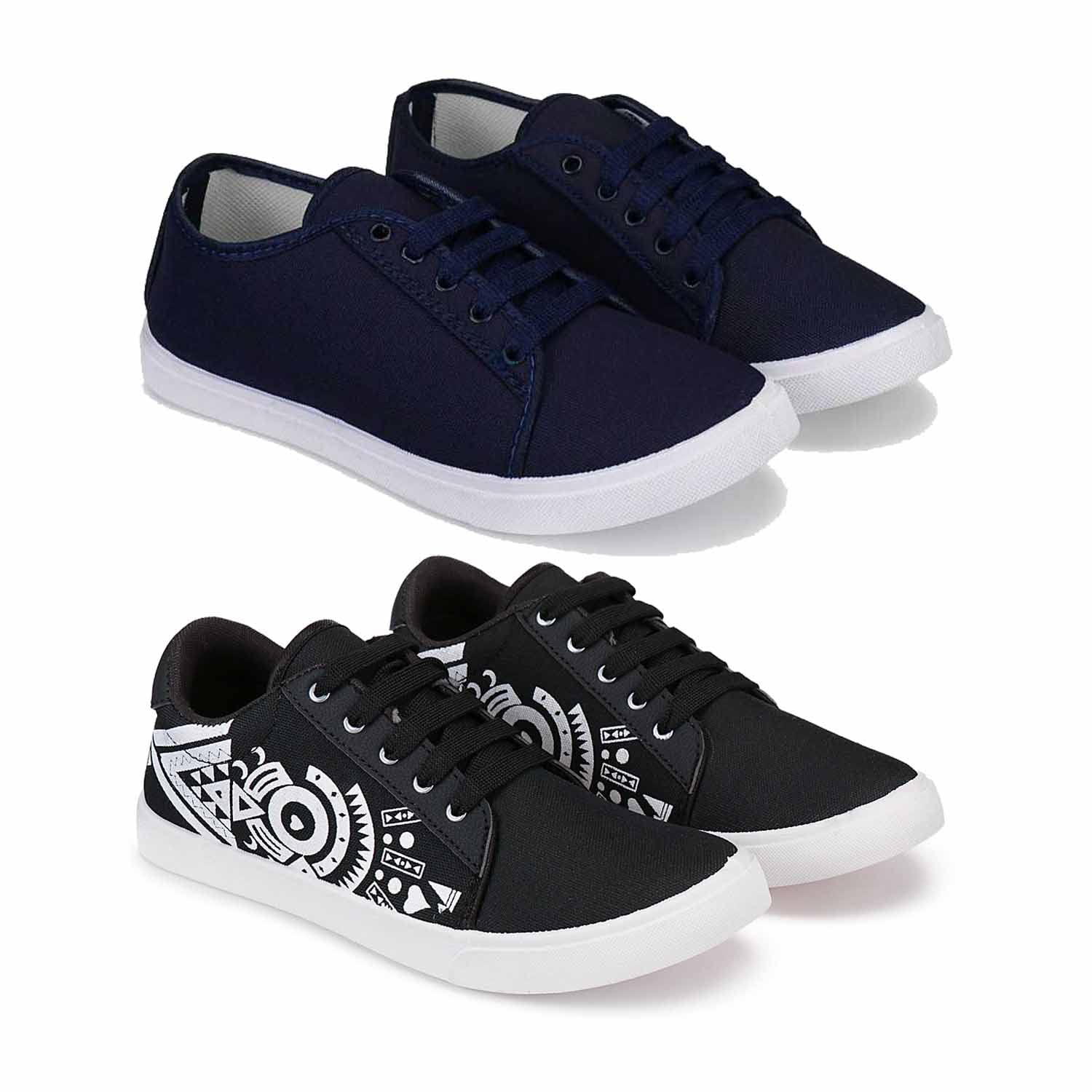 BersacheCasual Shoes for Men Walking, Sneakers,Loafers (Pack of 2) Combo(MM)-1501-1224