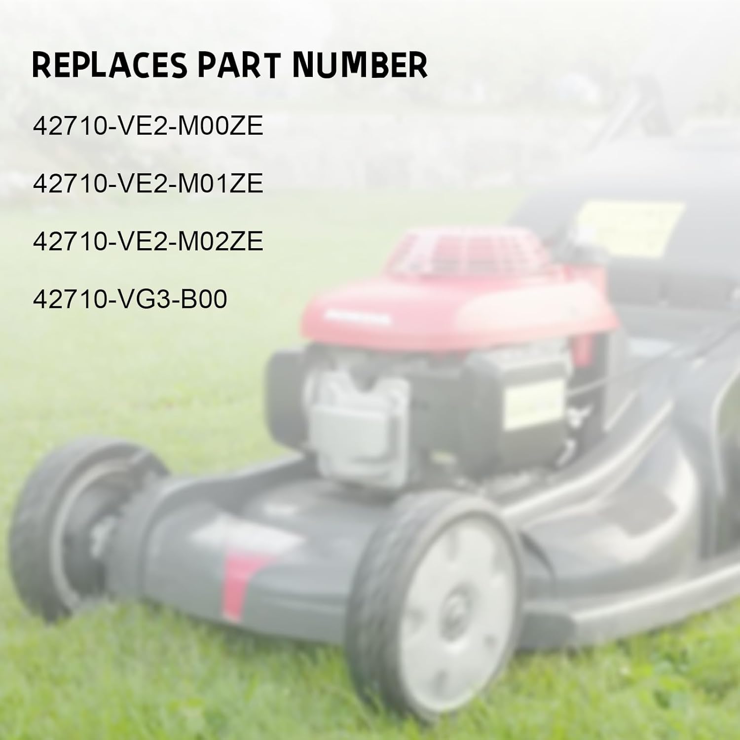 42710-VE2-M00ZE Lawn Mower Rear Drive Wheel 8" Wheel Assebmly Compatible with Honda HRR216 HRS216 HRT216 Walk Behind Lawn Mower (2 Pack)
