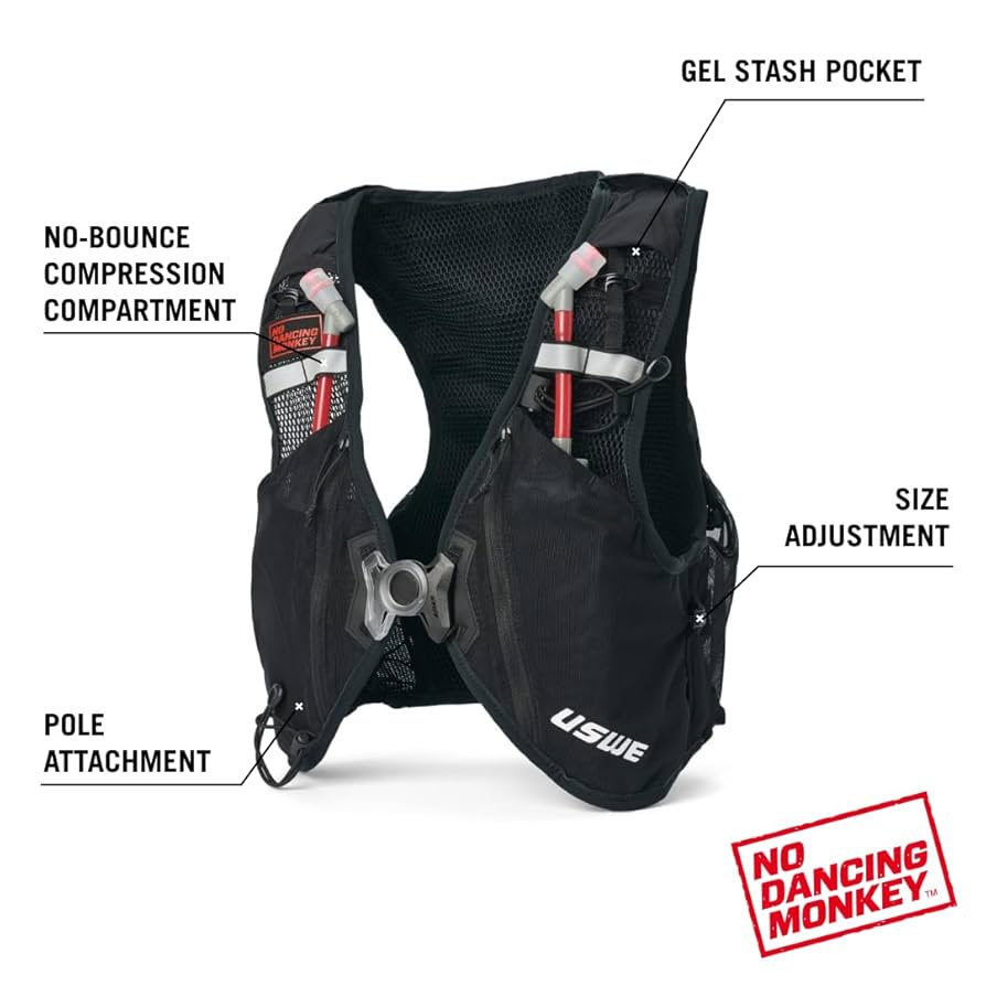 USWE ユースゥイー Pace 2 ランニングハイドレーションベスト M-L USWE