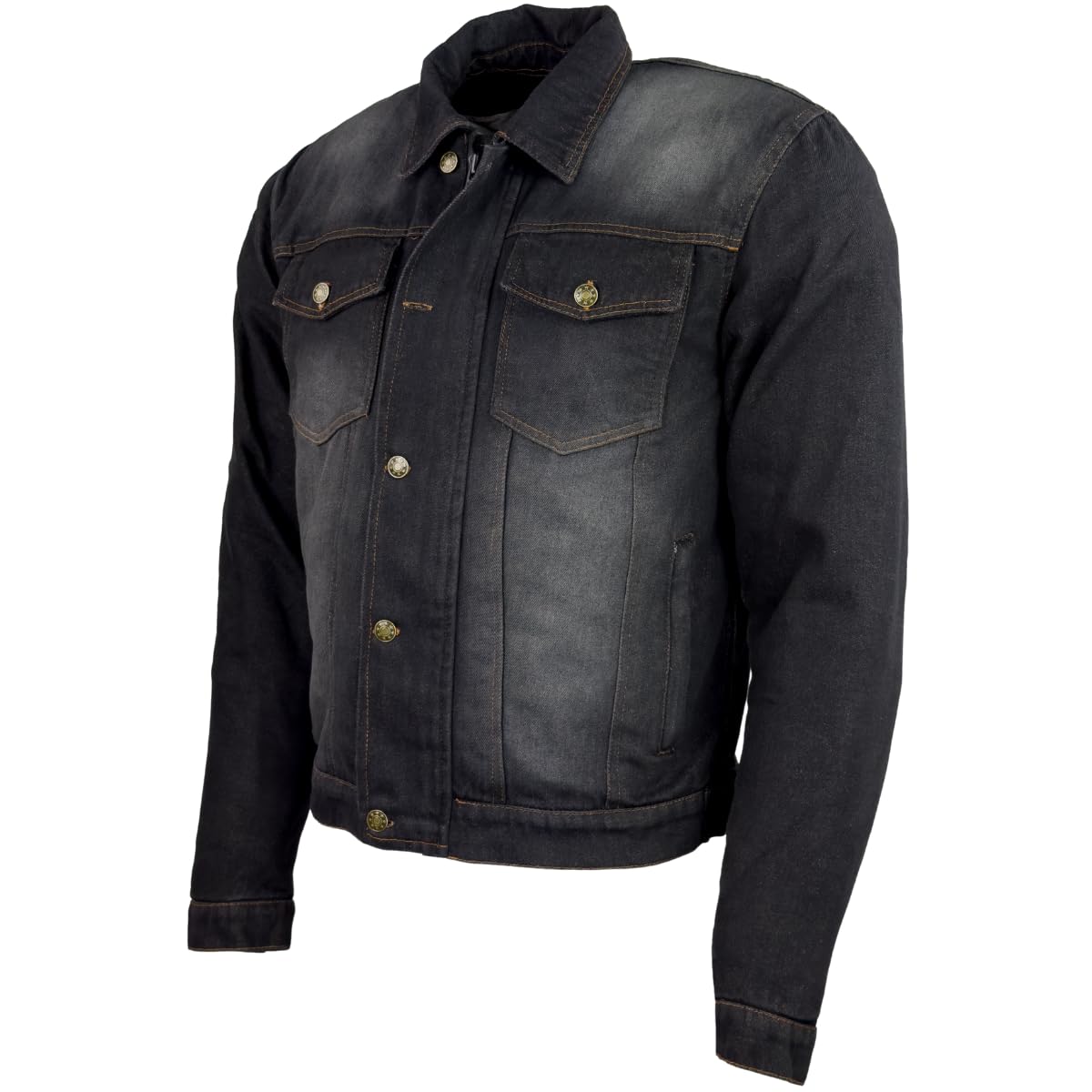 Roleff Racewear Dżinsowa kurtka motocyklowa z ochraniaczami aramidowymi CE, membrana przeciwdeszczowa, wyjmowana, letnia kurtka dżinsowa
