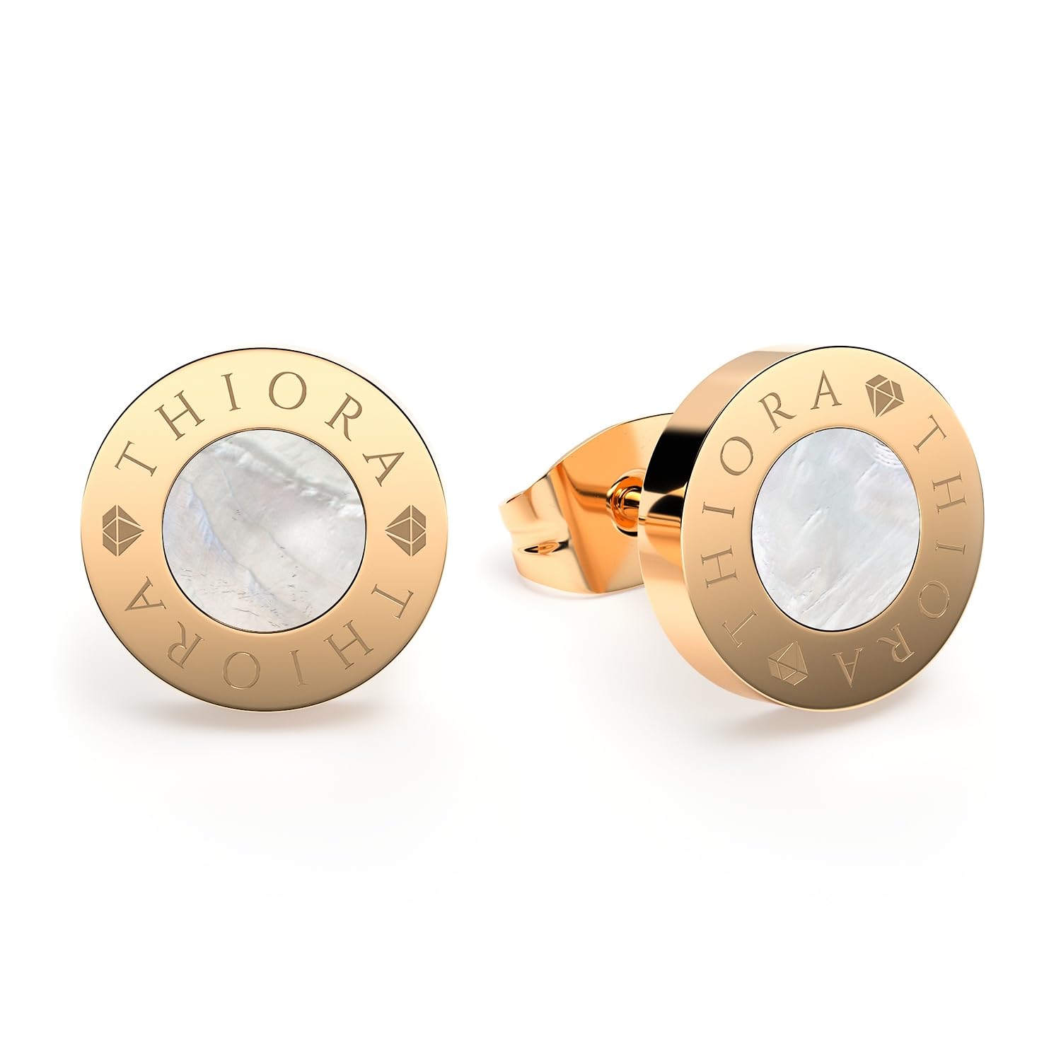 THIORA Creolen Damen Edelstahl Twisted Hoop gedreht 20 mm Si